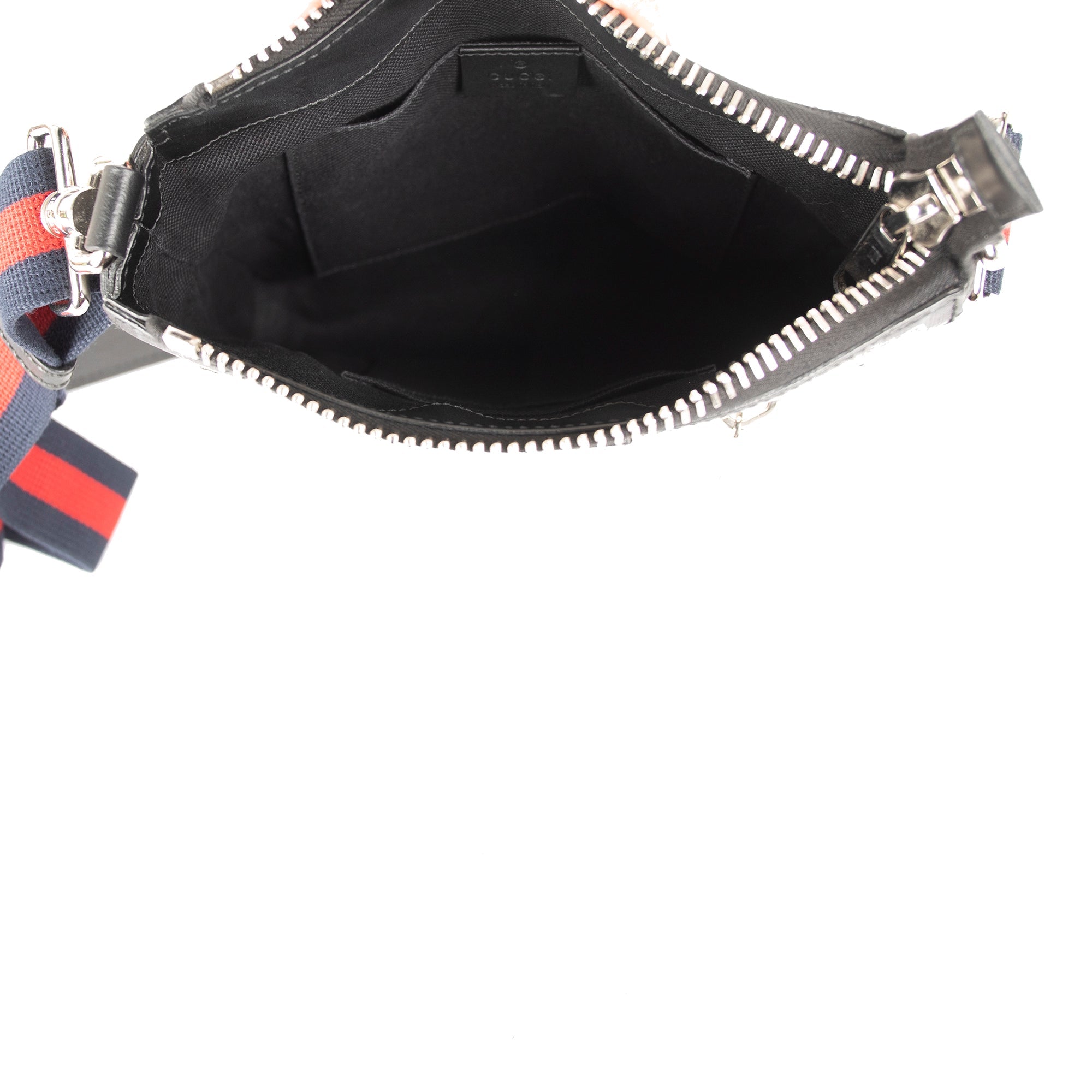 Gucci Small Black GG Supreme Messenger Bag