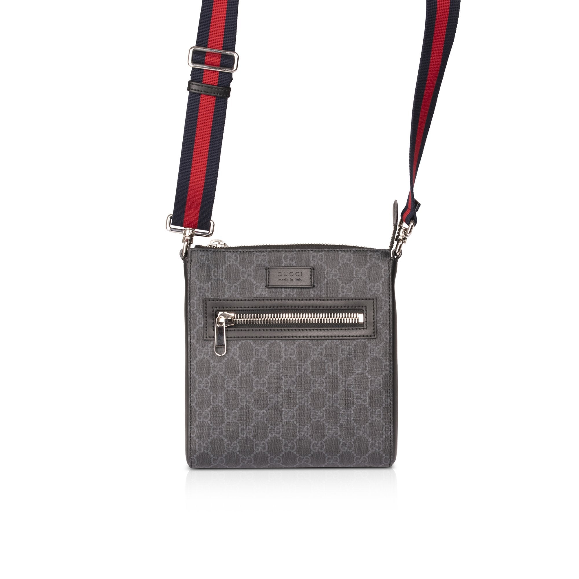 Gucci Small Black GG Supreme Messenger Bag w/ Box