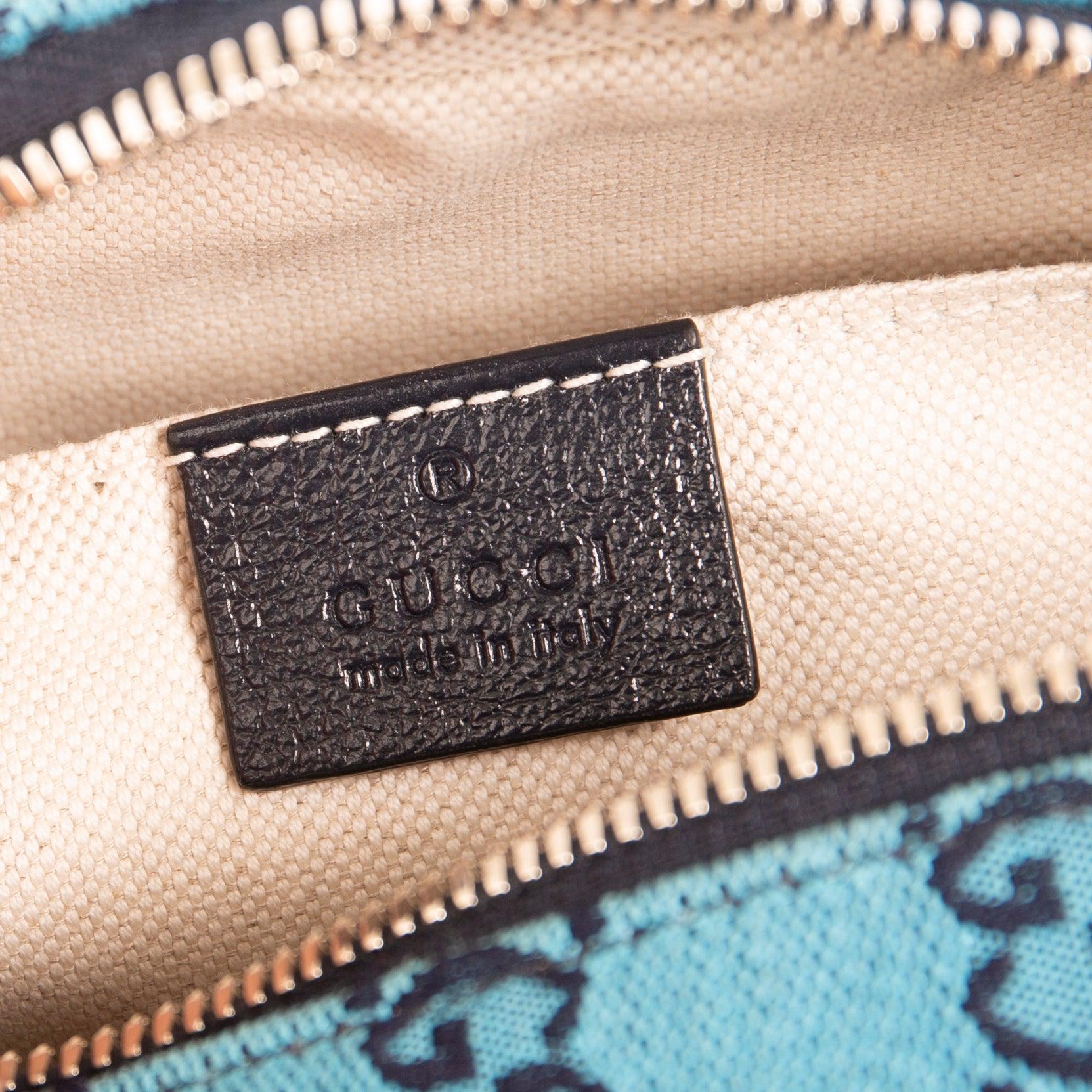 Gucci Small Diagonal GG Canvas Marmont Matelasse Shoulder Bag