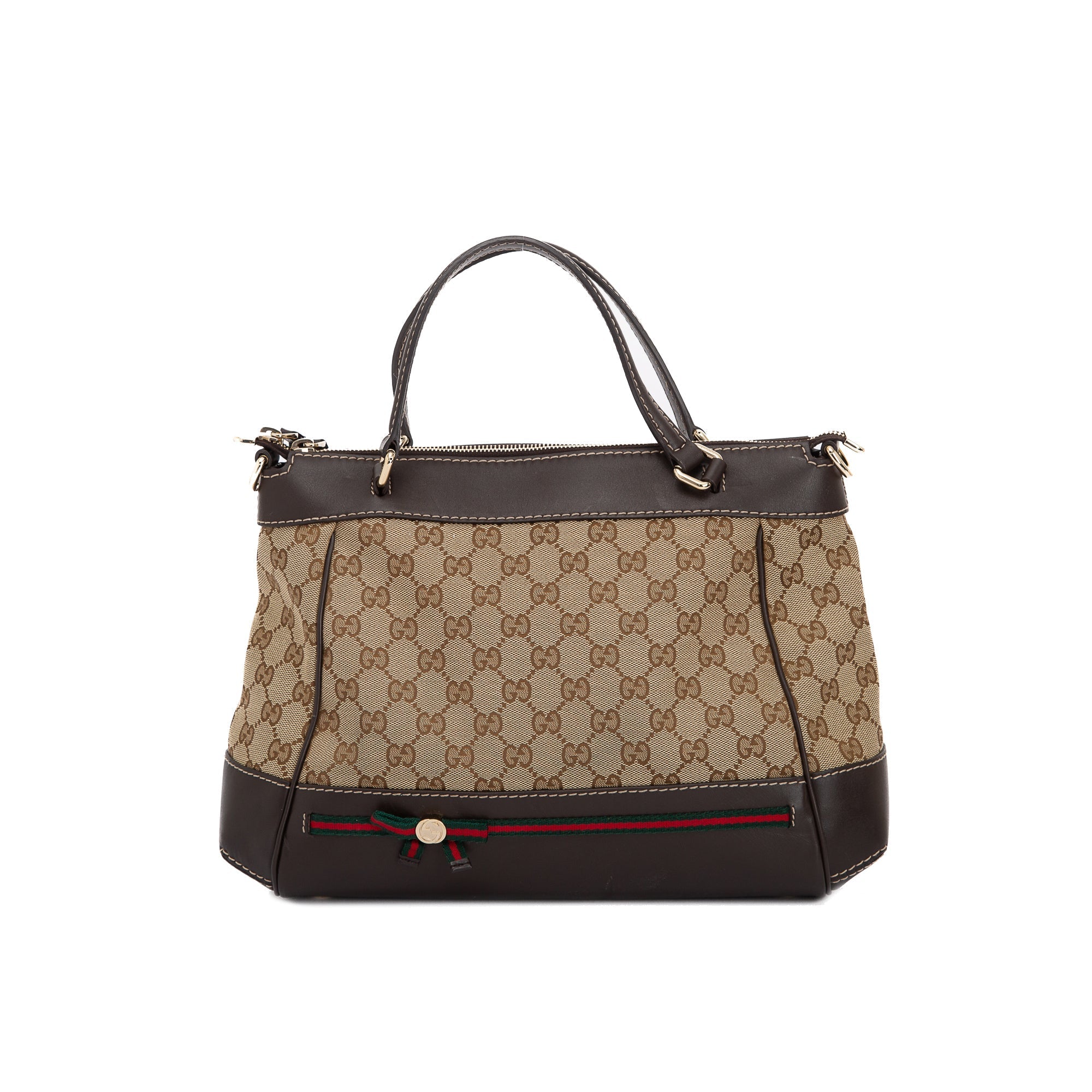 Gucci Small GG Canvas Mayfair Convertible Tote w/ Strap