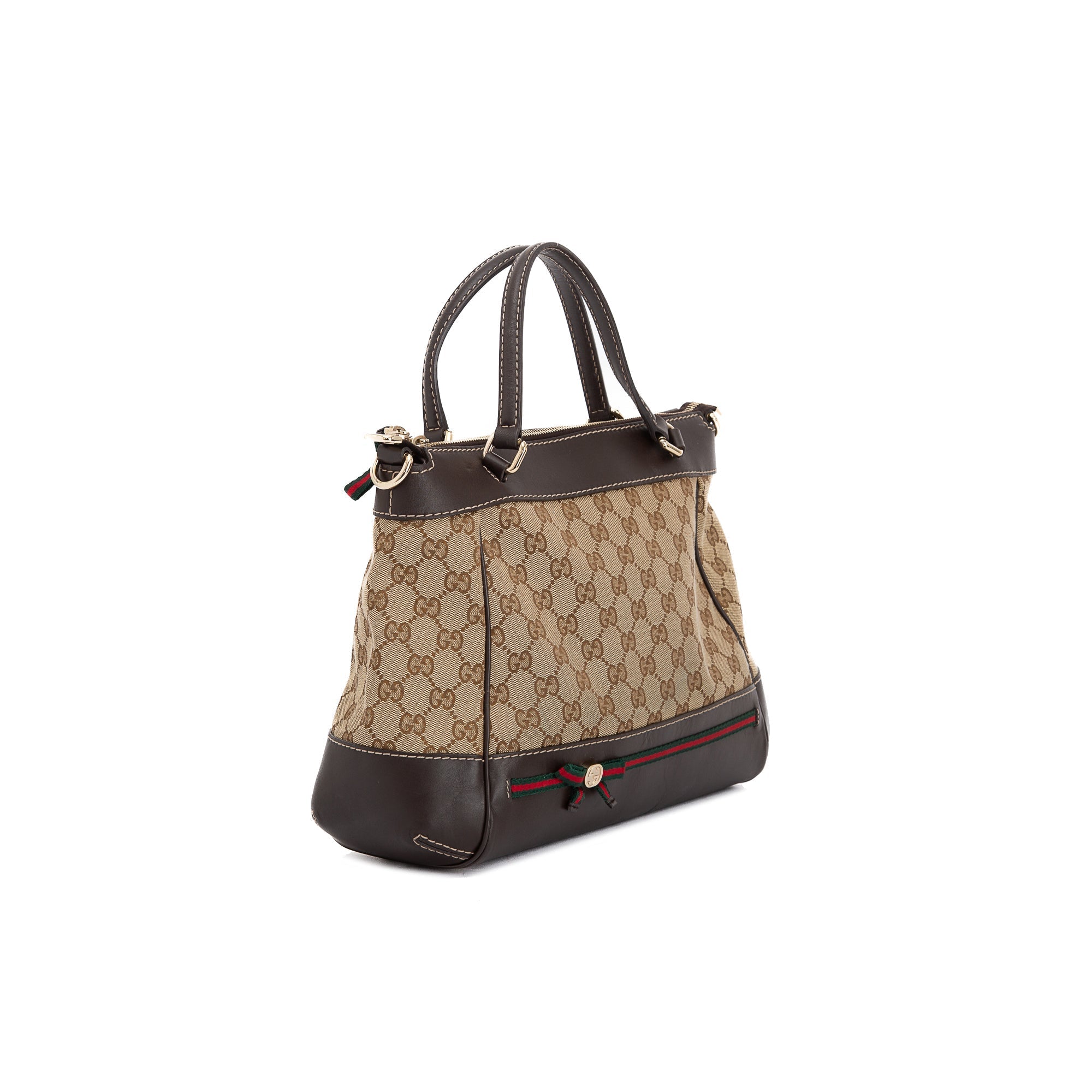 Gucci Small GG Canvas Mayfair Convertible Tote w/ Strap