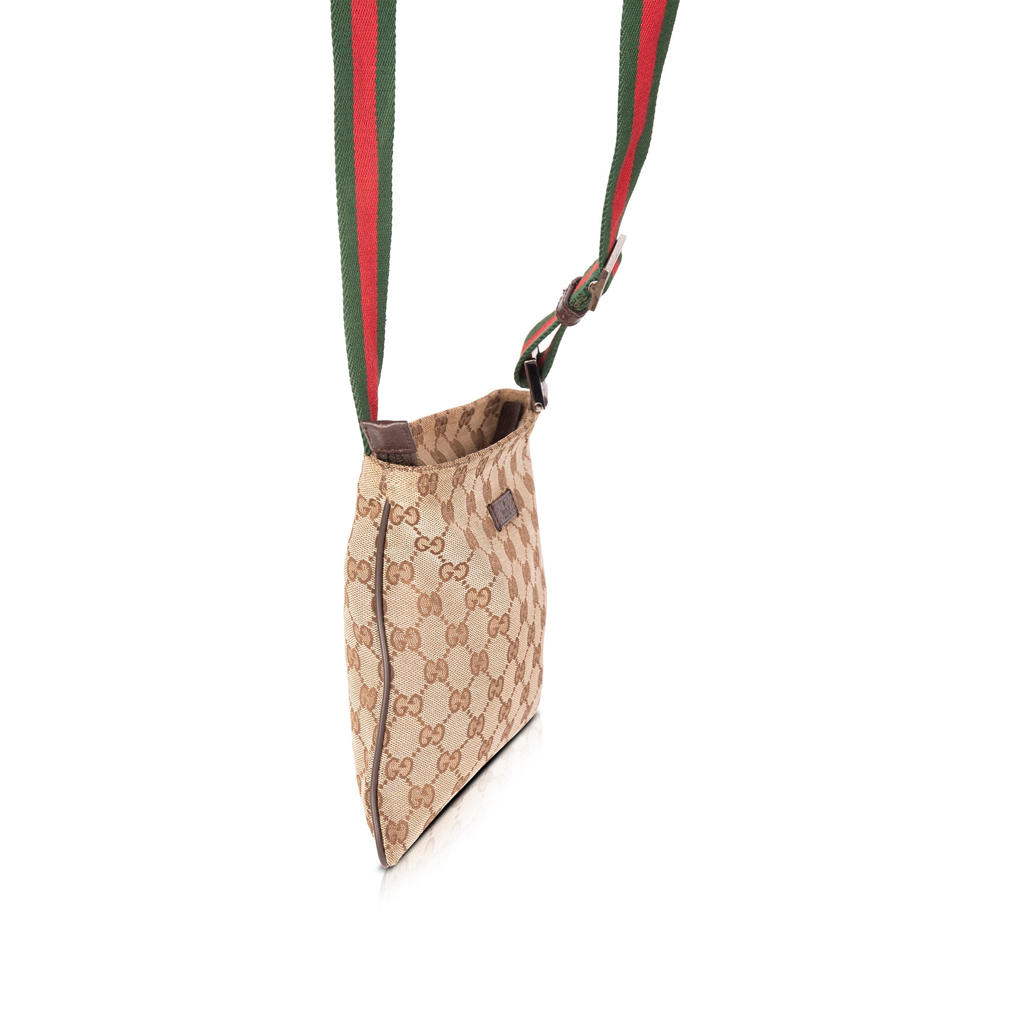 Gucci Small GG Canvas Web Crossbody Bag