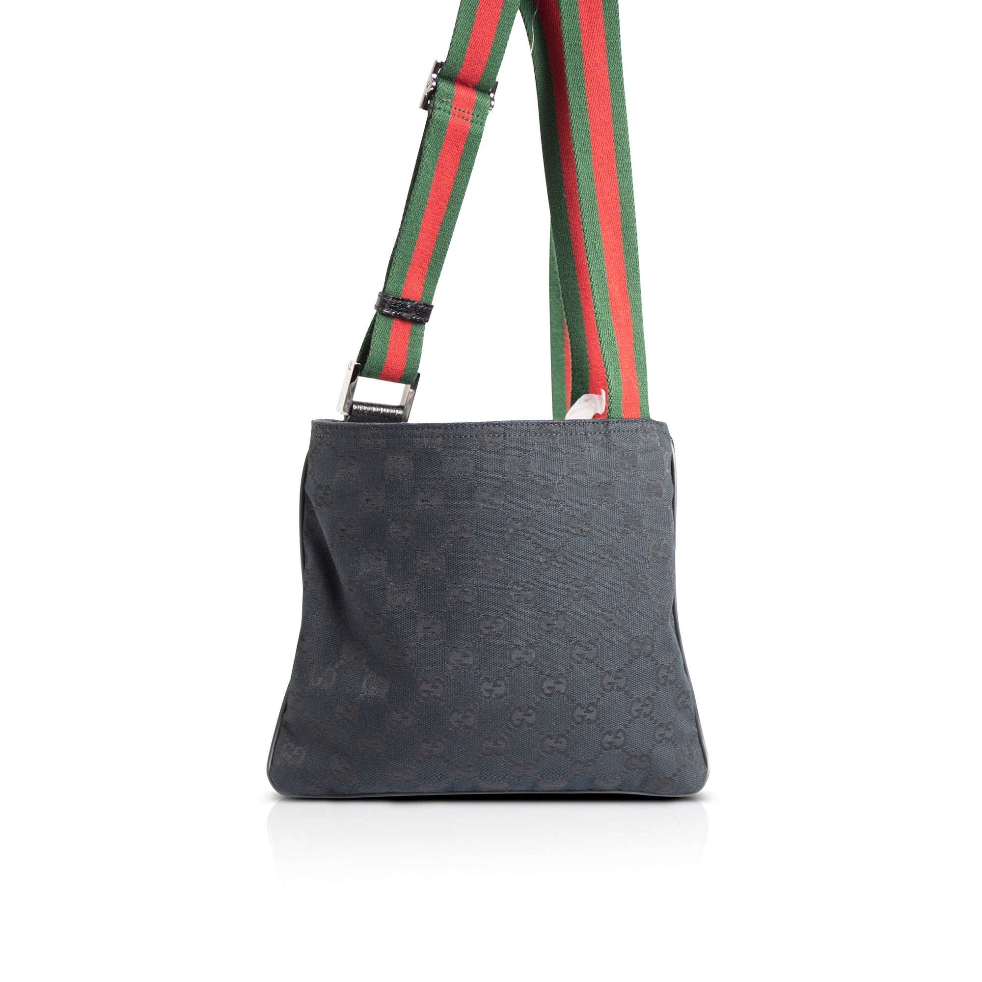 Gucci Small GG Canvas Web Crossbody Bag