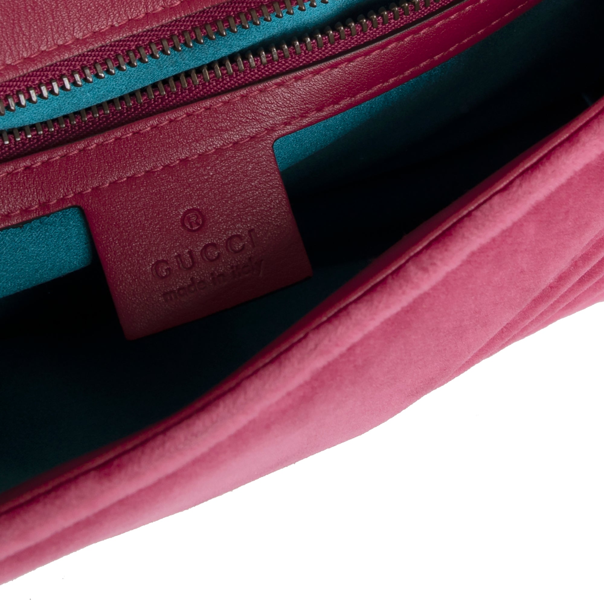 Gucci Small GG Marmont Matelasse Velvet Shoulder Bag