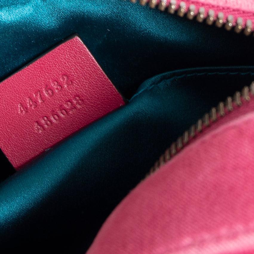 Gucci Small GG Marmont Matelasse Velvet Shoulder Bag w/ Box