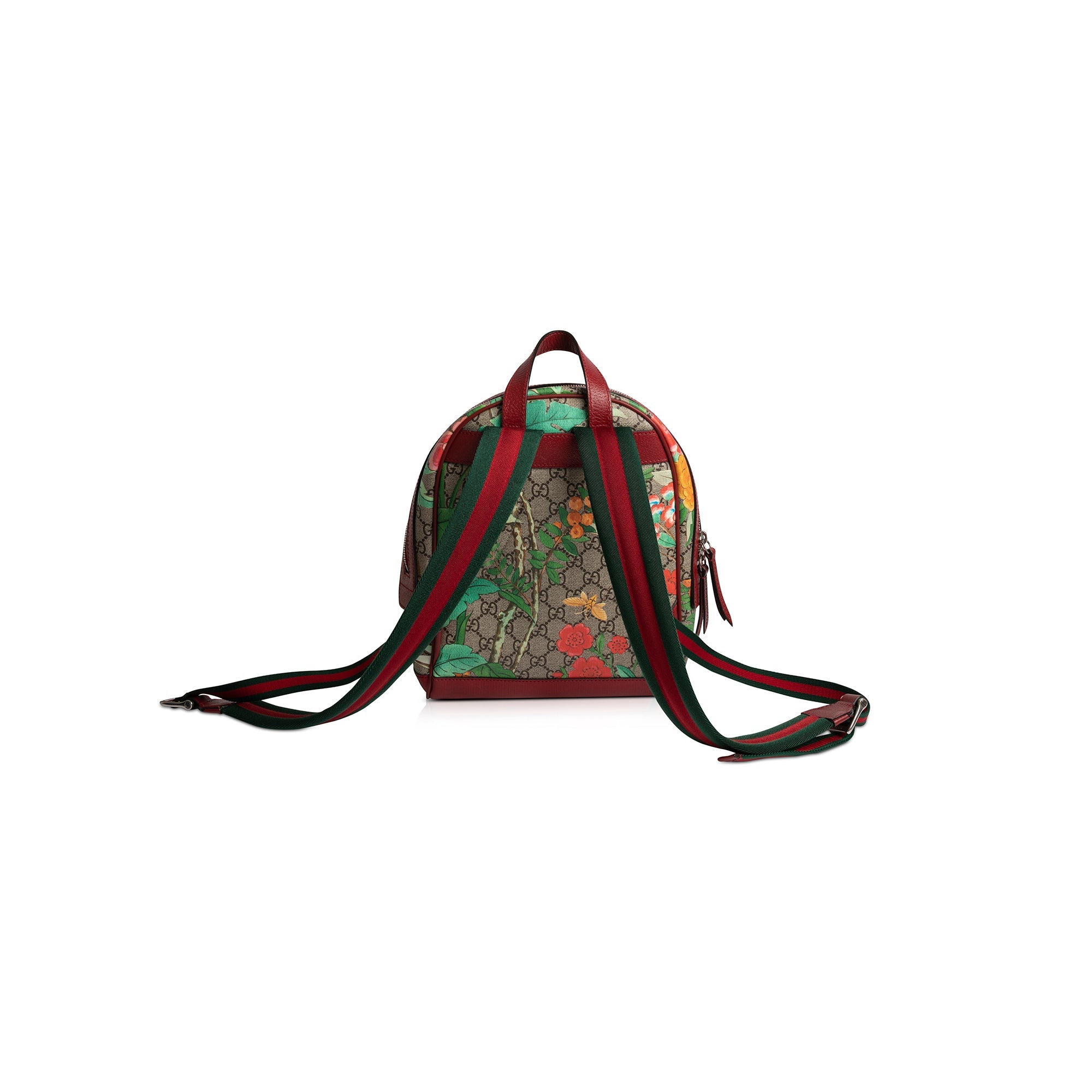 Gucci Small GG Supreme Tian Web Backpack