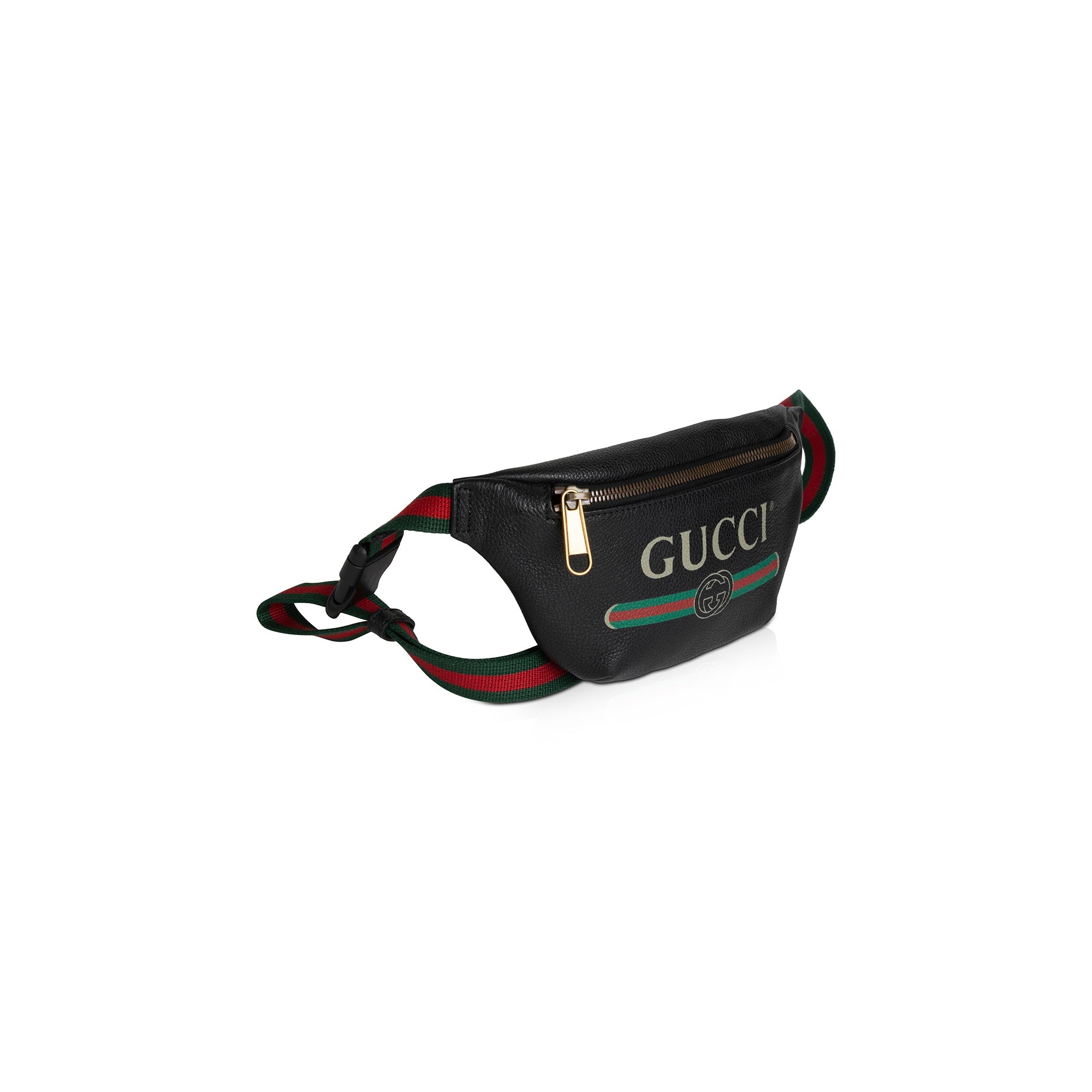 Gucci Small Logo Print Leather Belt Bag