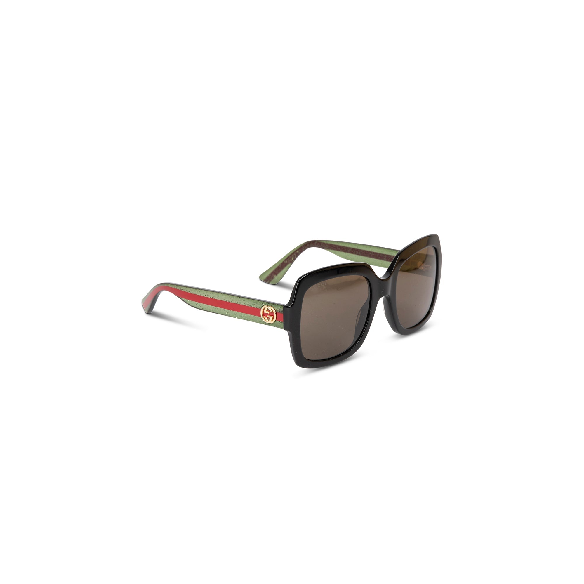 Gucci Square Web Sunglasses w/ Case