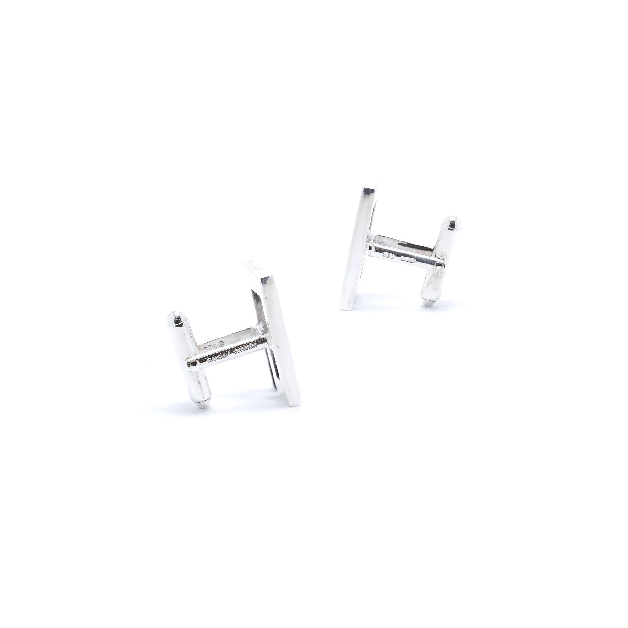 Gucci Sterling Silver G Cufflinks