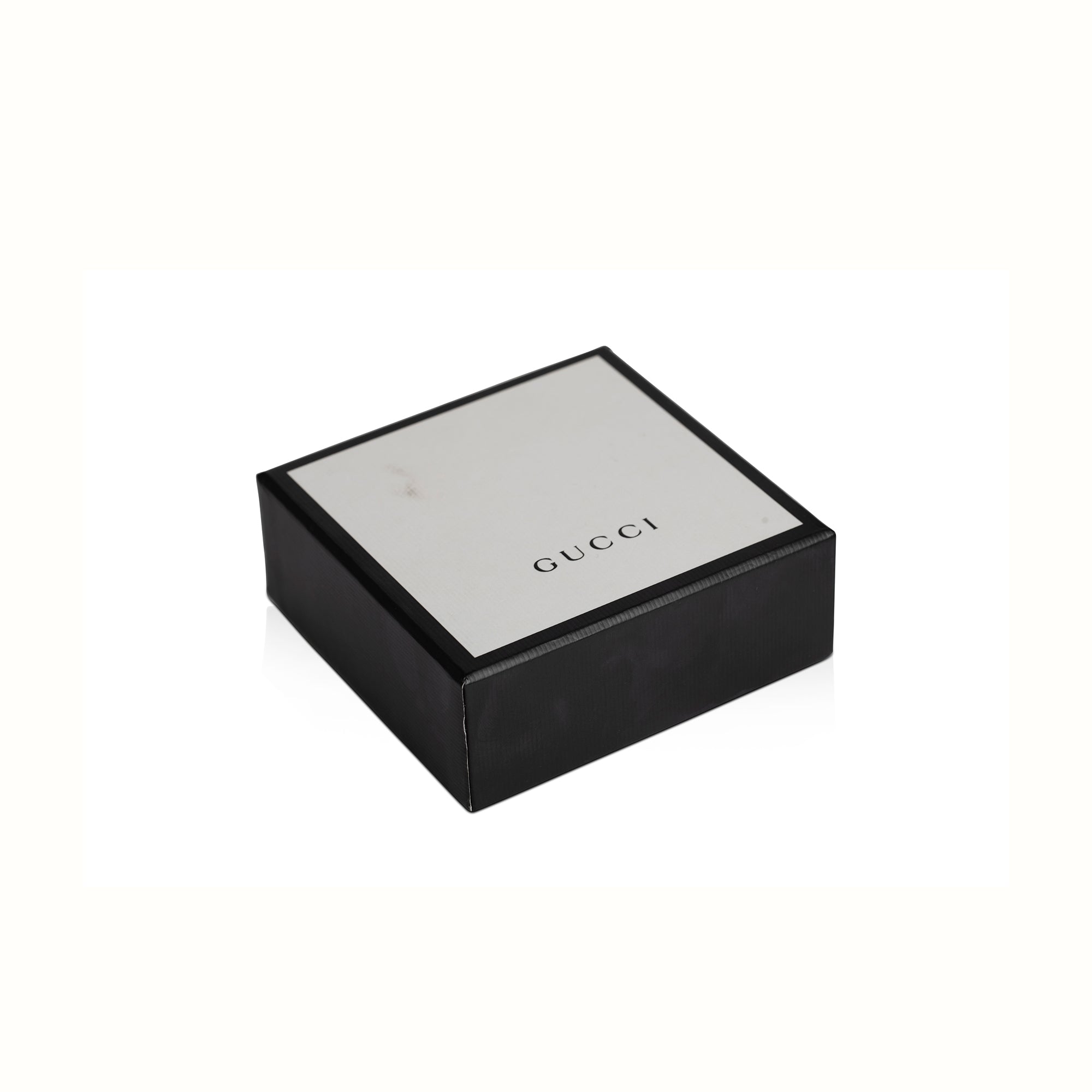 Gucci Sterling Silver Ghost Bar Pendant Necklace w/ Box
