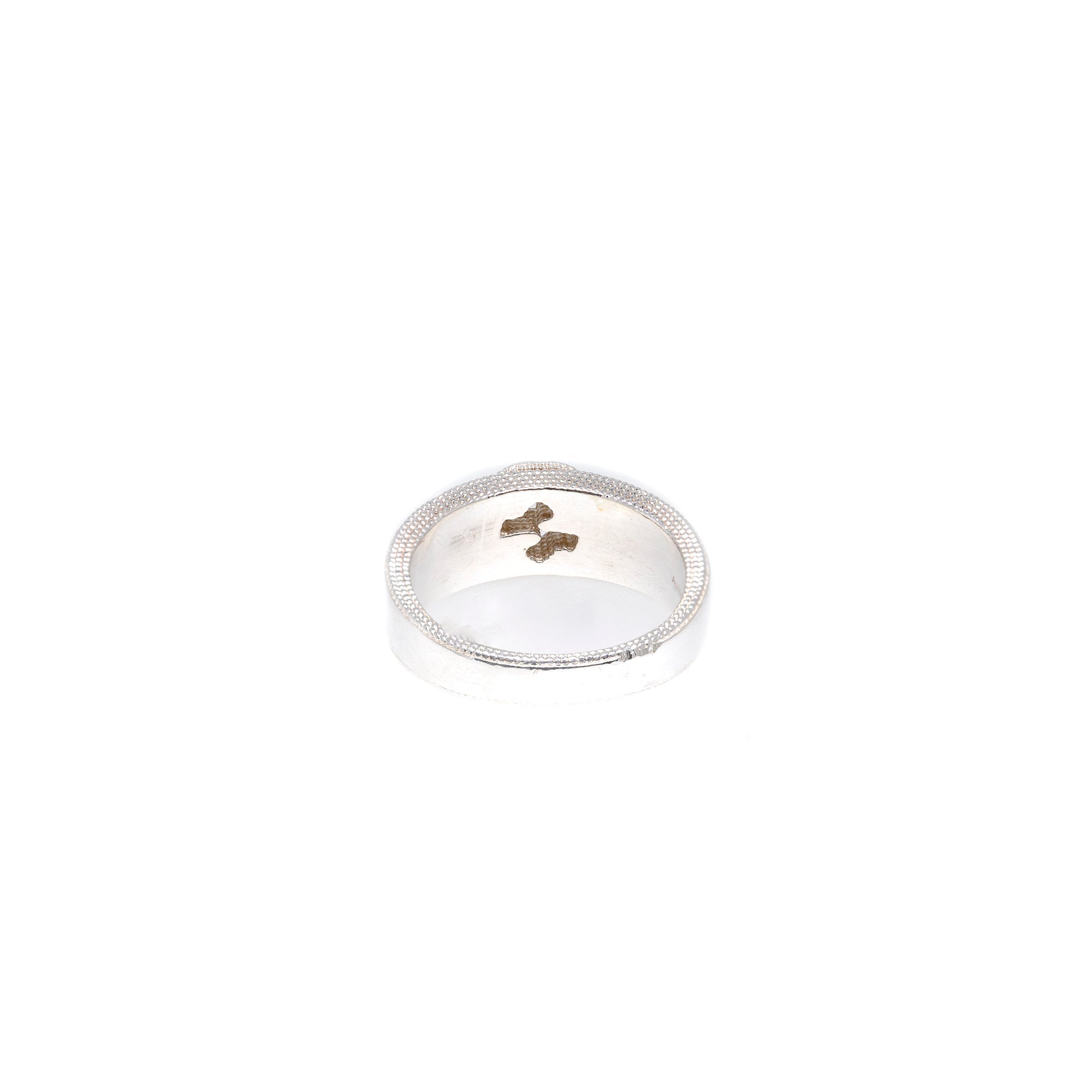 Gucci Sterling Silver Interlocking G Ring w/ Receipt
