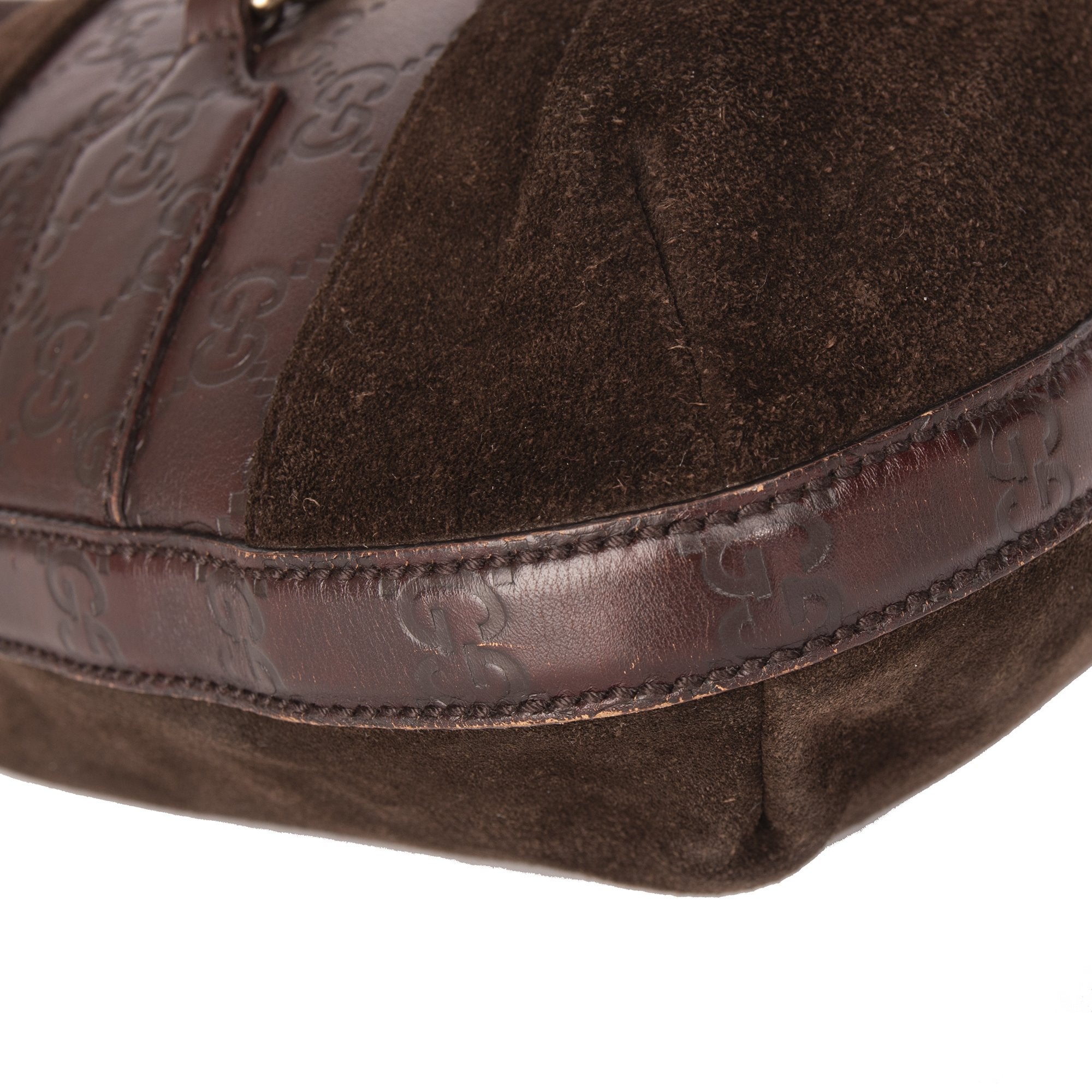 Gucci Suede Guccissima Hasler Hobo