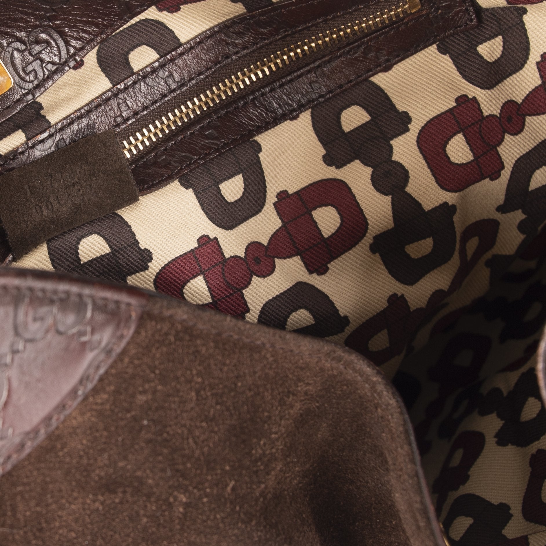 Gucci Suede Guccissima Hasler Hobo