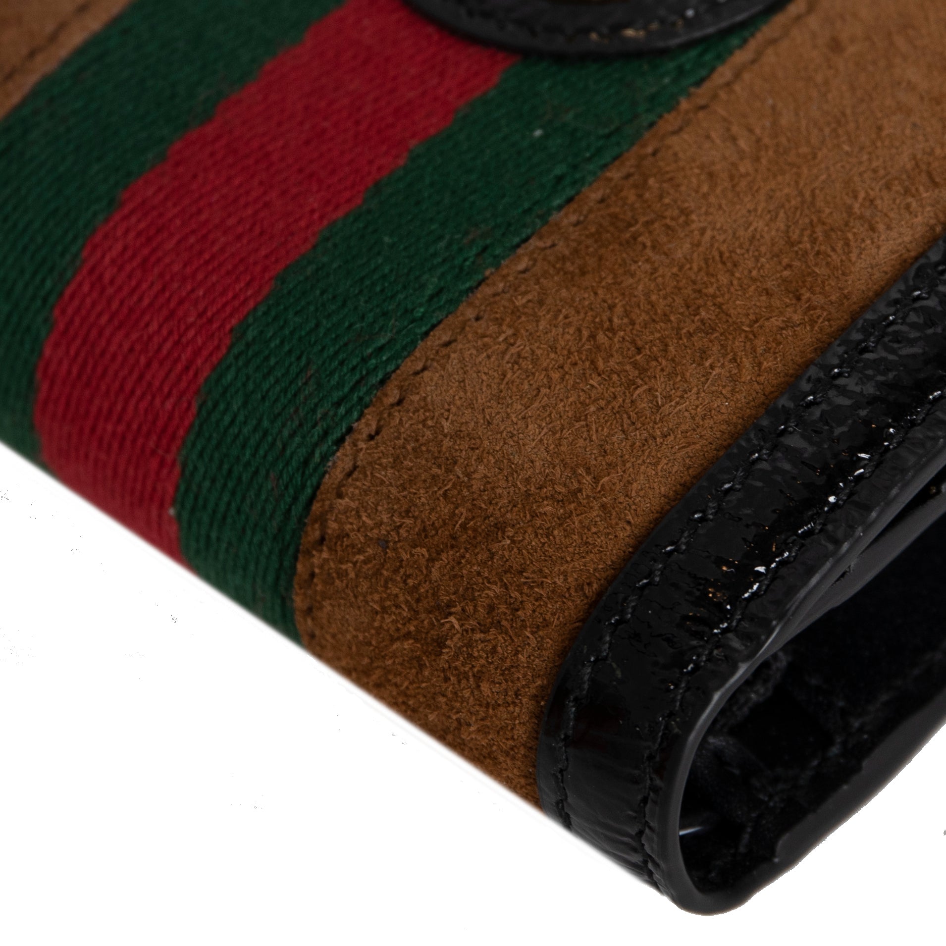 Gucci Suede Ophidia GG Card Case Wallet w/ Box