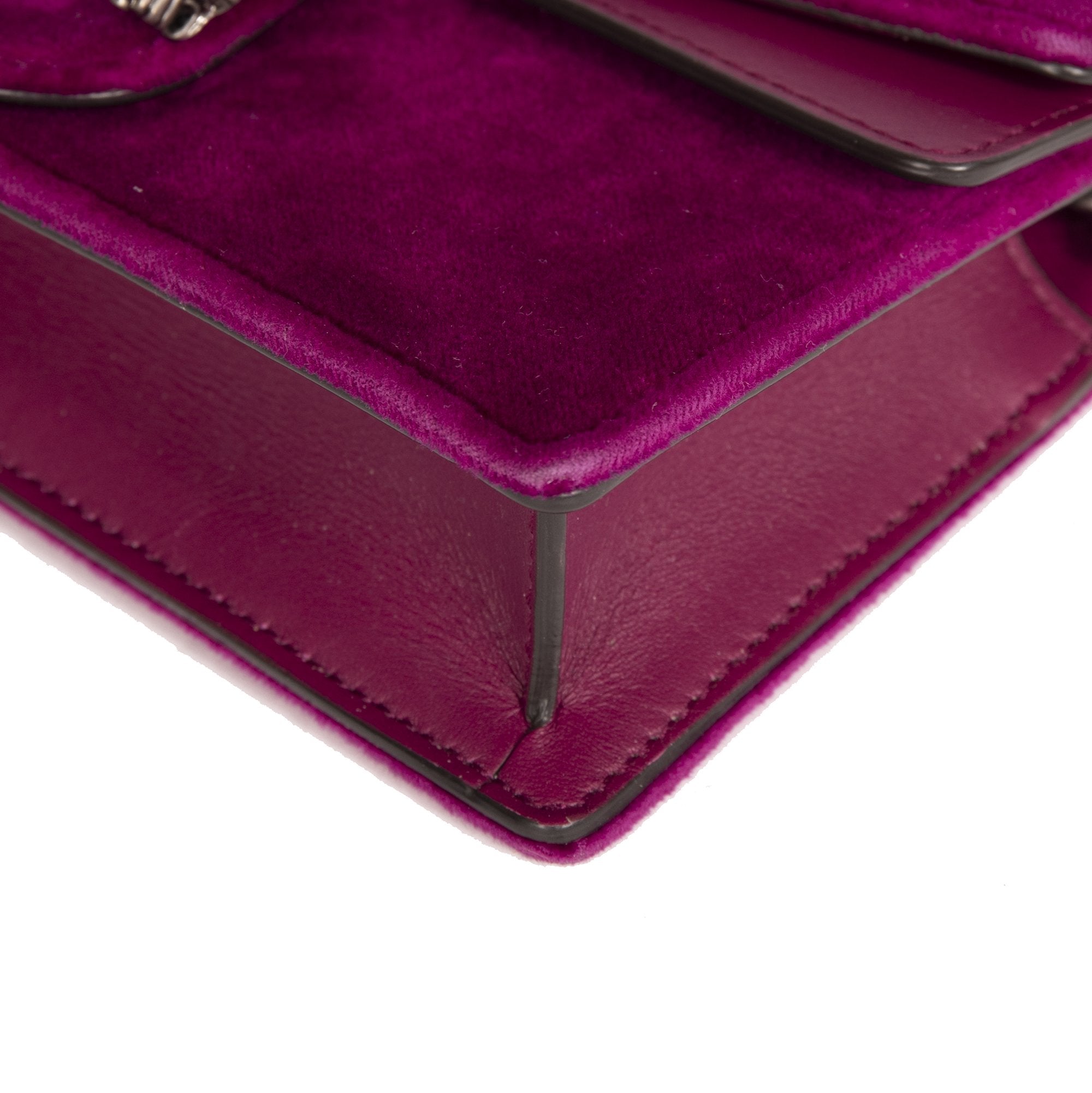 Gucci Super Mini Dionysus Velvet Chain Bag w/ Box