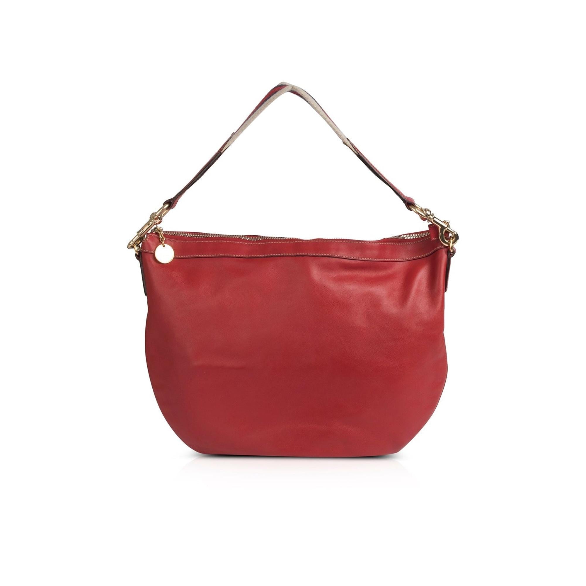 Gucci Sylvie Leather Web-Strap Hobo