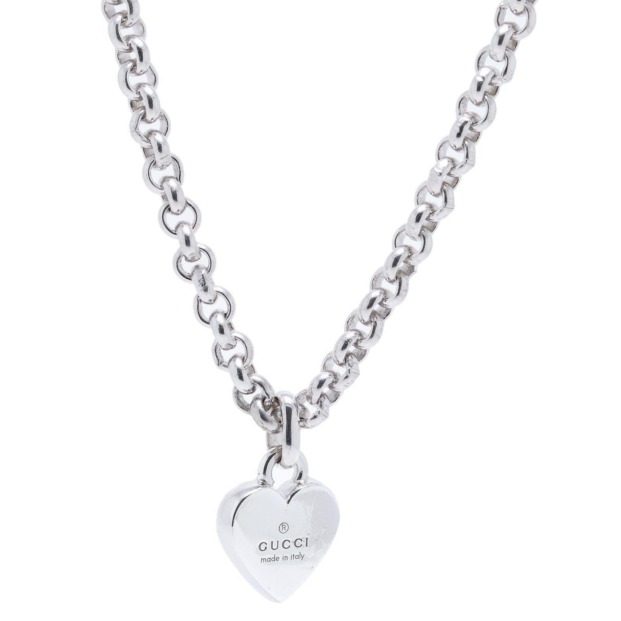 Gucci Trademark Heart Necklace