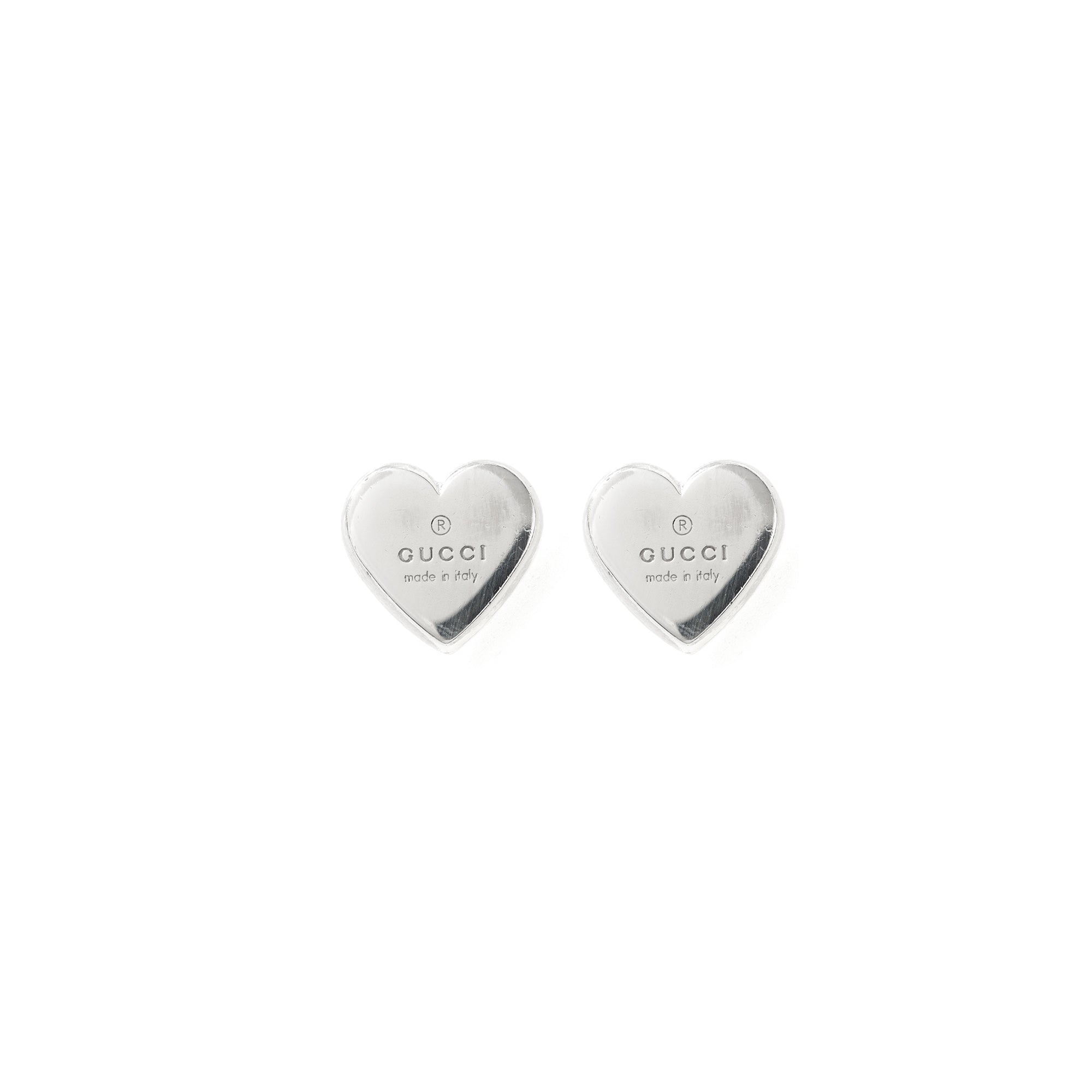 Gucci Trademark Heart Stud Earrings