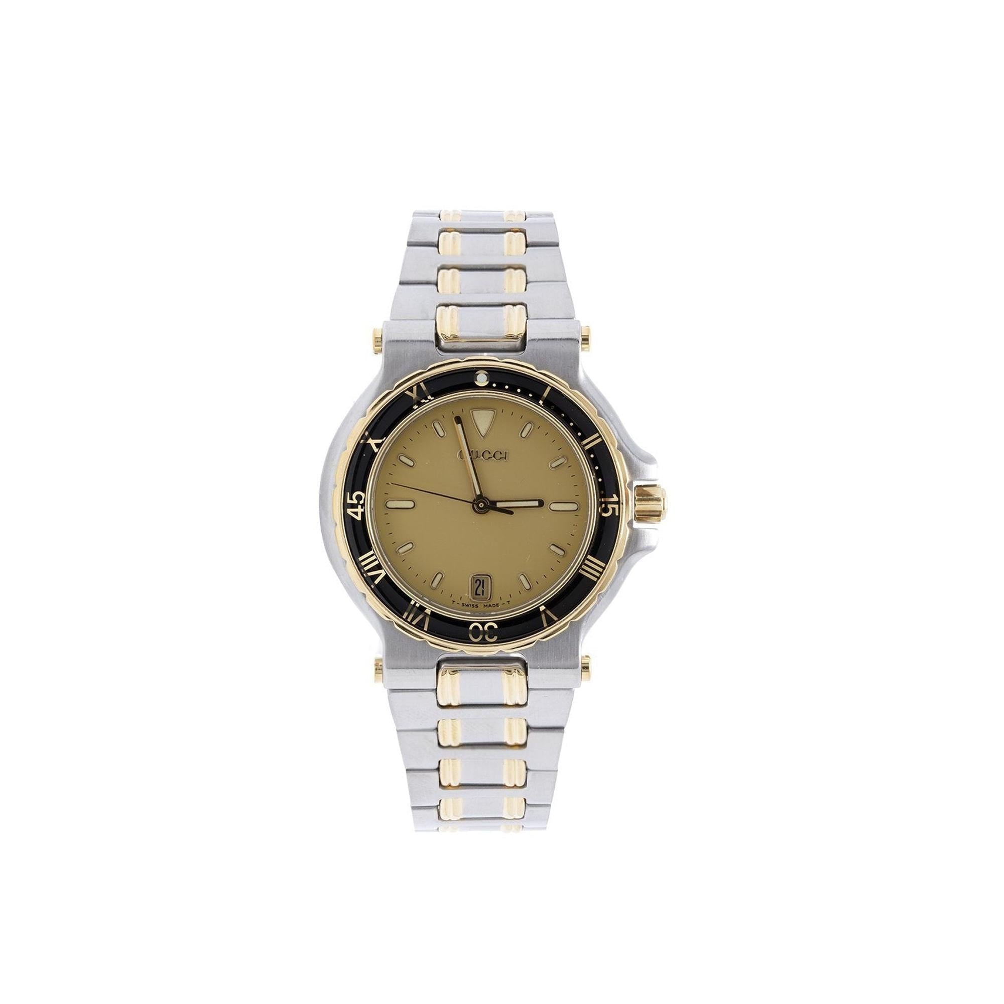 Gucci Two-Tone 9700 Series Watch w/ Box