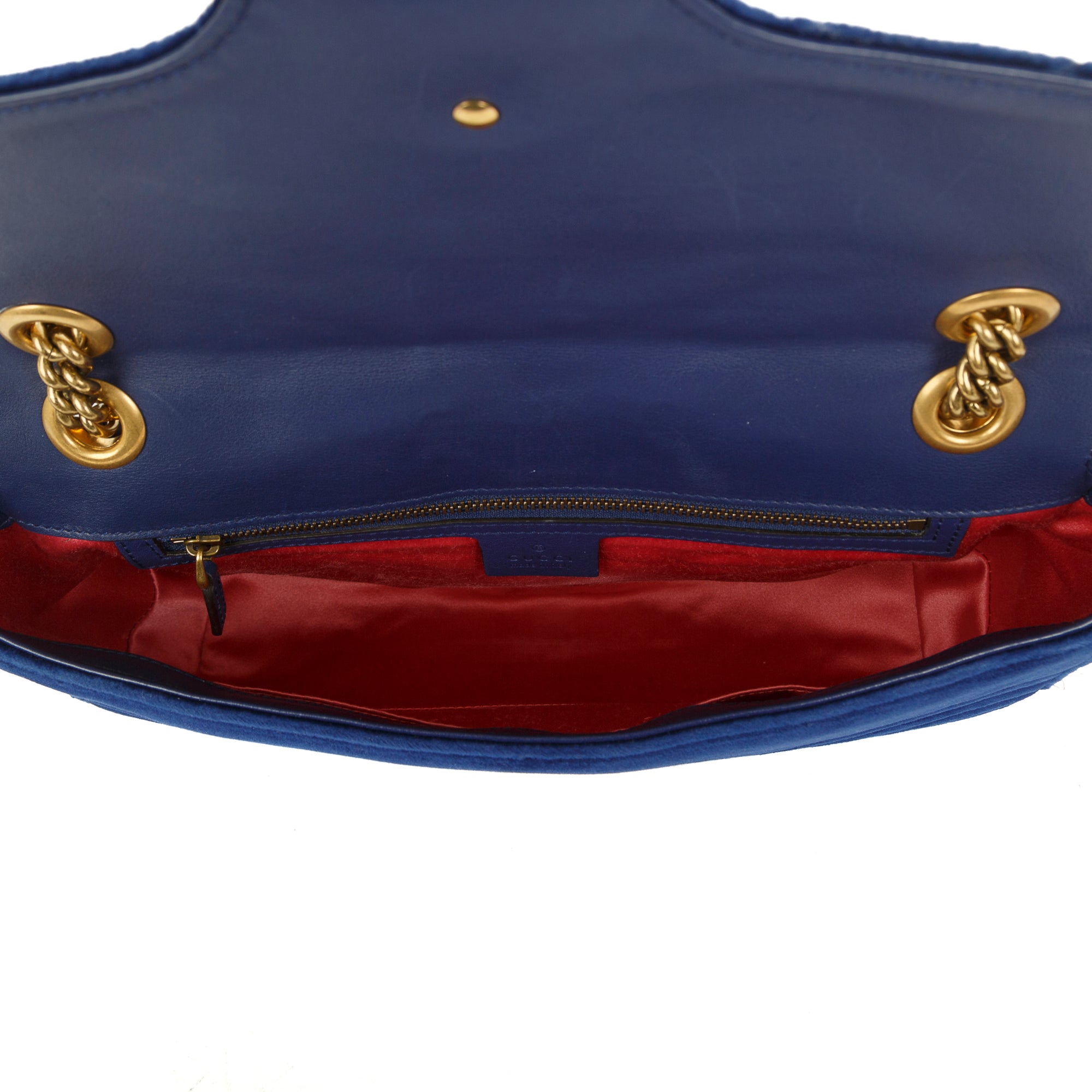 Gucci Velvet Matelasse GG Marmont Medium Shoulder Bag