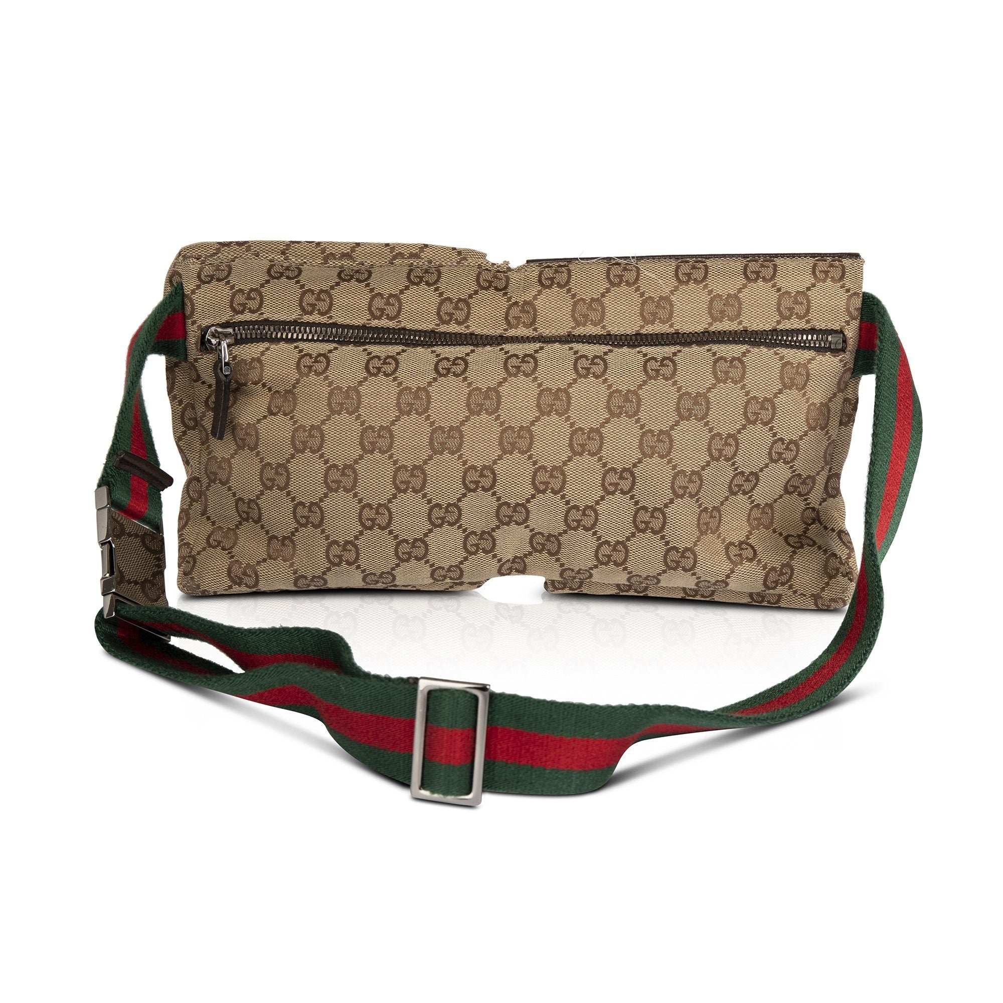 Gucci Vintage GG Canvas Belt Bag