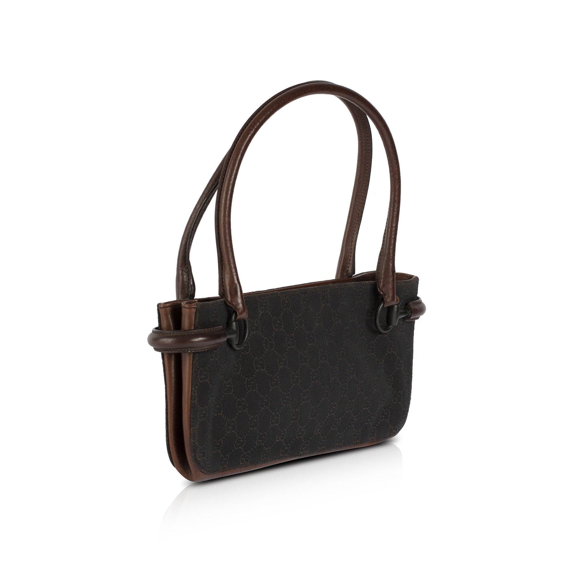 Gucci Vintage GG Canvas Shoulder Bag
