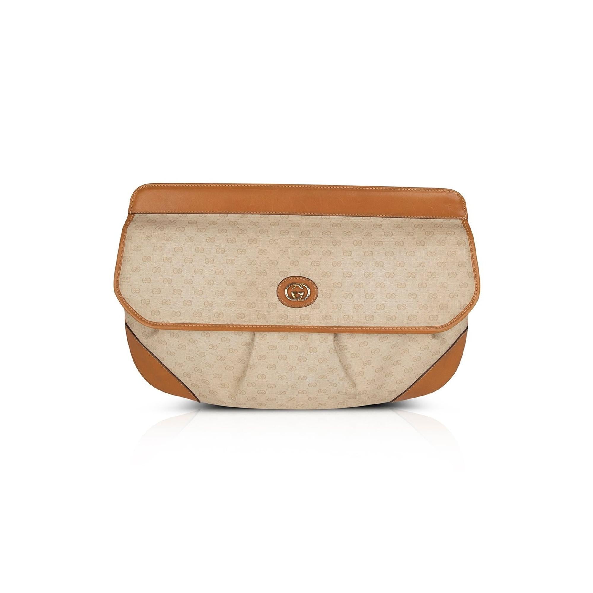 Gucci Vintage Micro GG Flap Clutch