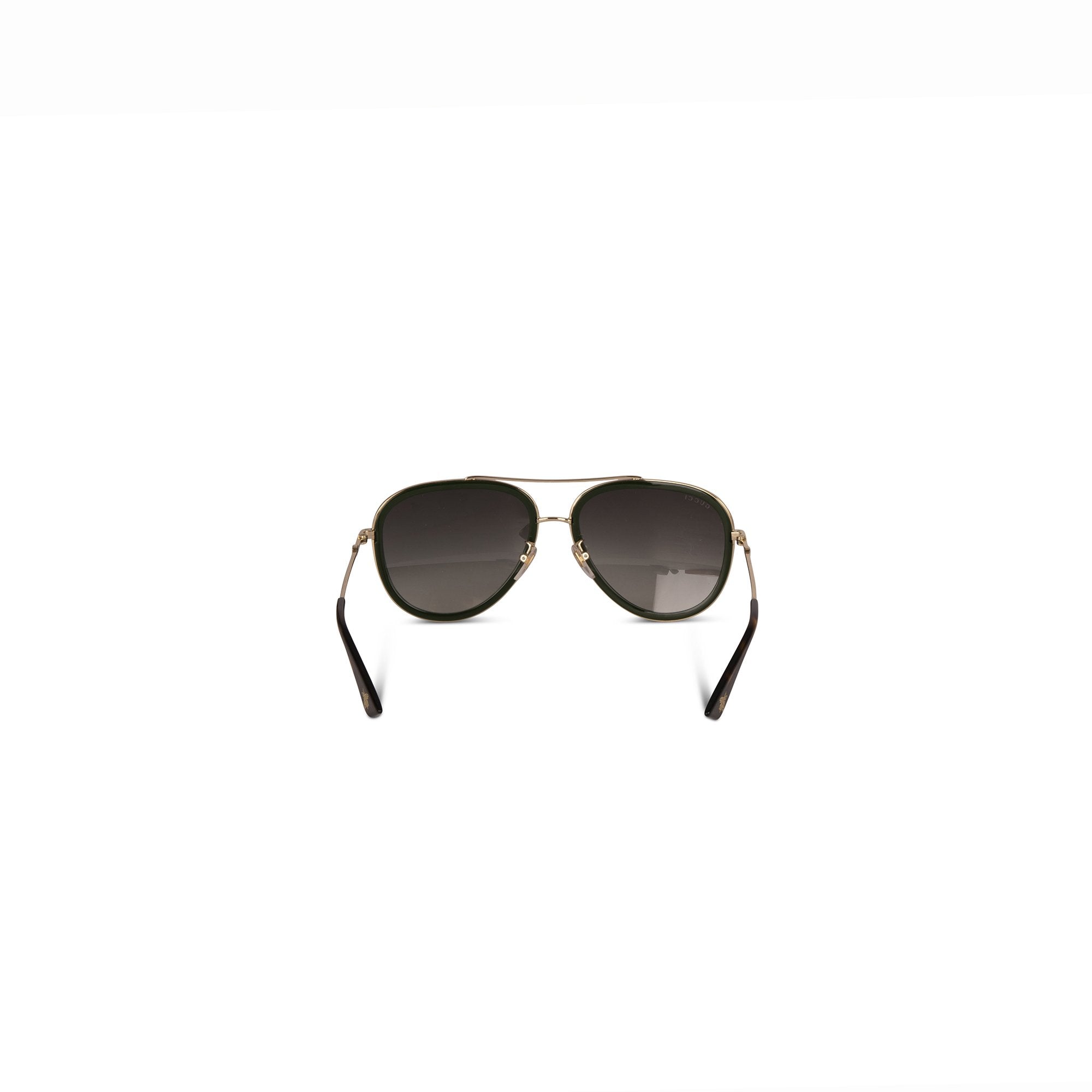 Gucci Web Accent Aviator Sunglasses w/ Case