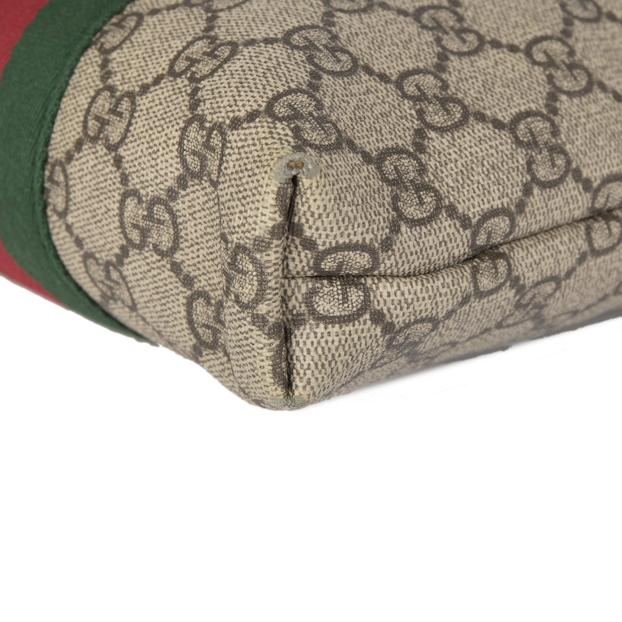 Gucci Web GG Supreme Flat Messenger Bag