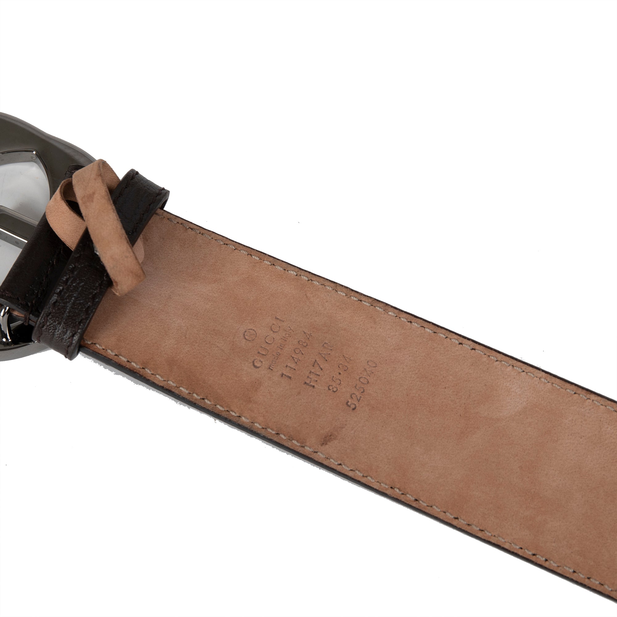 Gucci Web Leather Belt with G Buckle