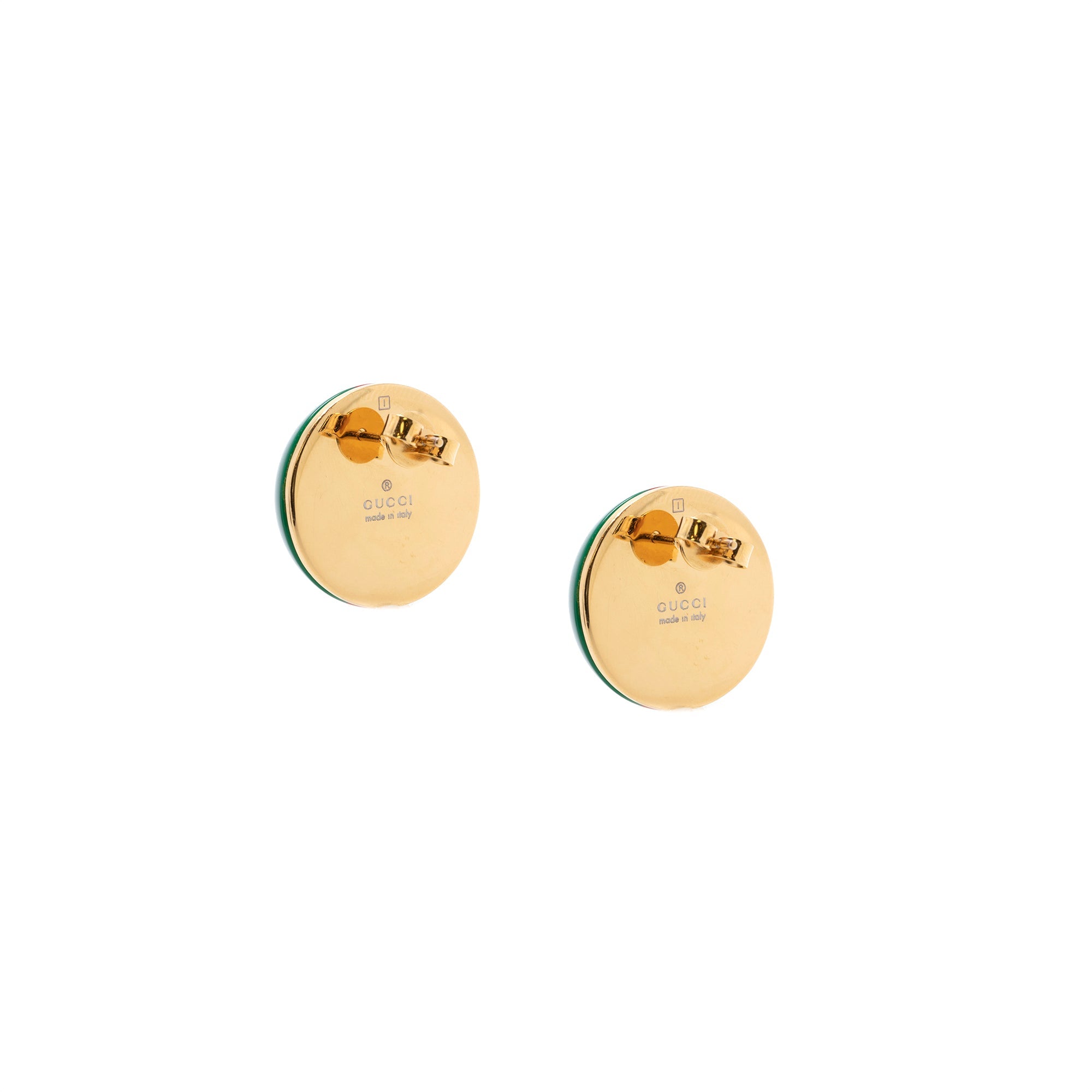 Gucci Web Resin Stud Earrings