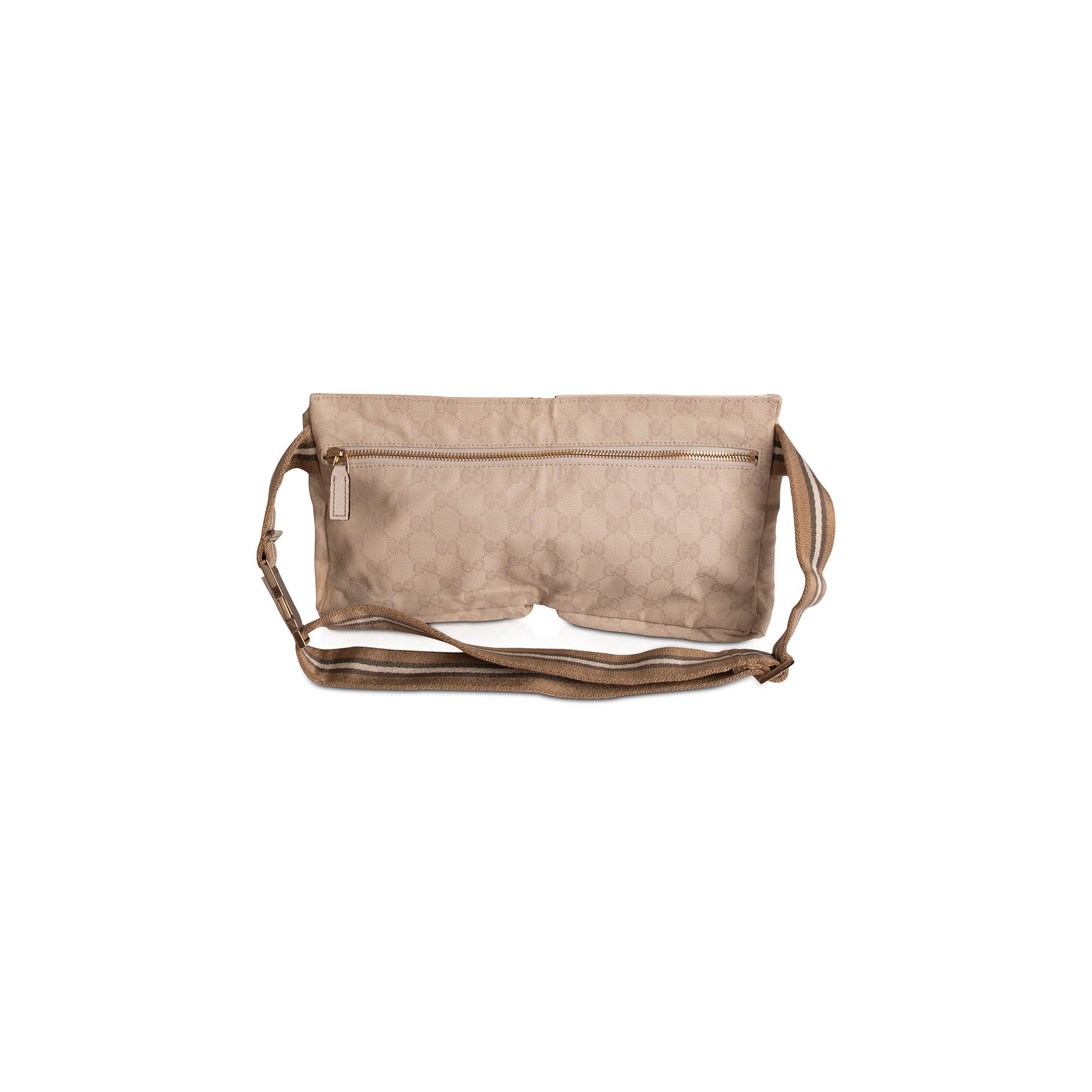 Gucci White GG Canvas Waist Bag