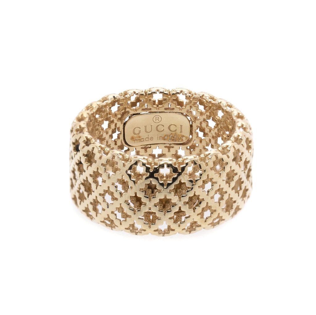 Gucci Wide Diamantissima Band Ring