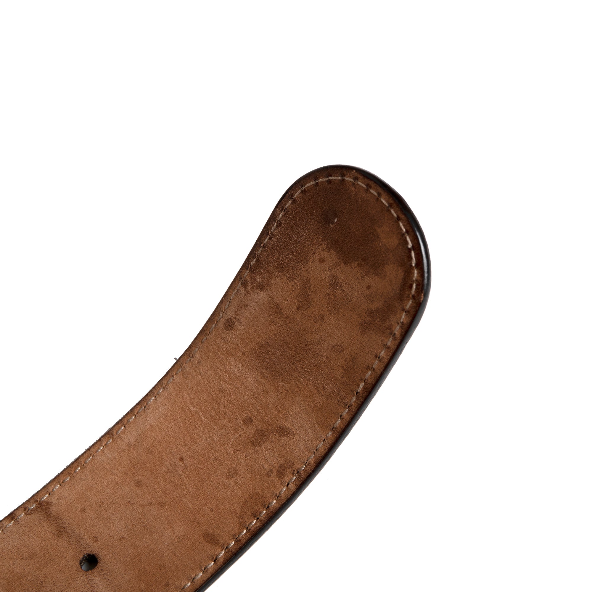 Gucci Wooden Interlocking GG Leather Belt