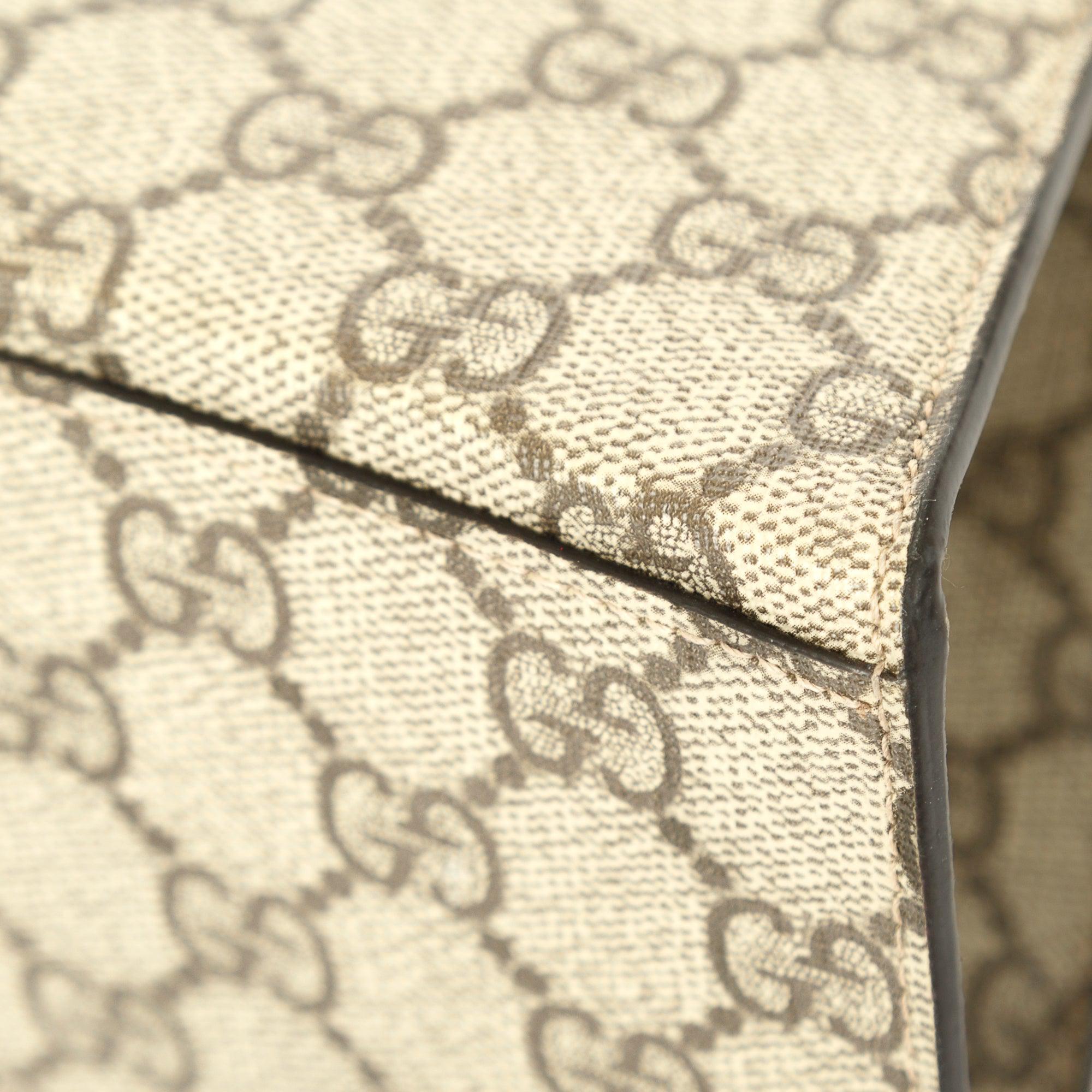 Gucci X Balenciaga The Hacker Project GG Supreme Hourglass Small Top Handle Bag