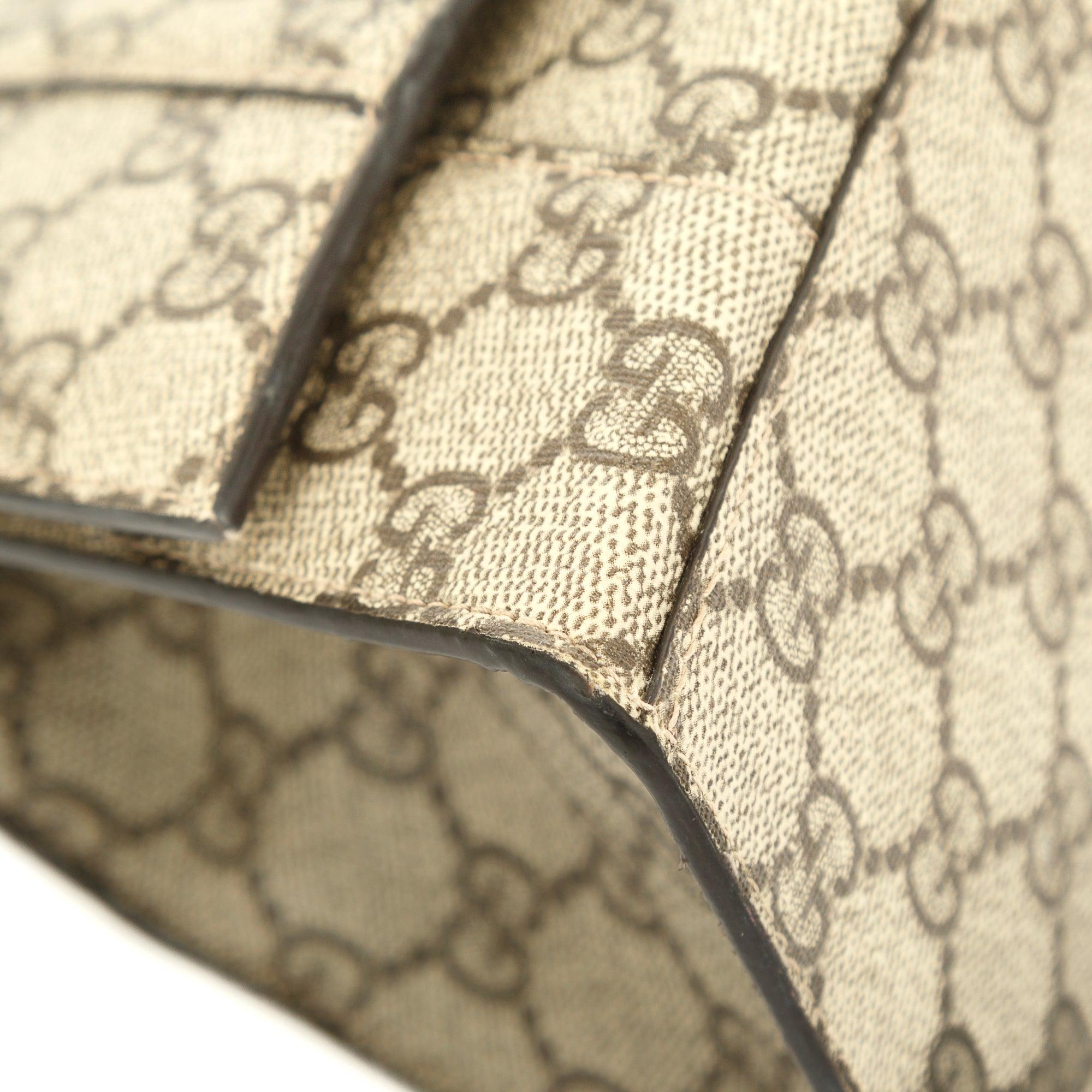 Gucci X Balenciaga The Hacker Project GG Supreme Hourglass Small Top Handle Bag