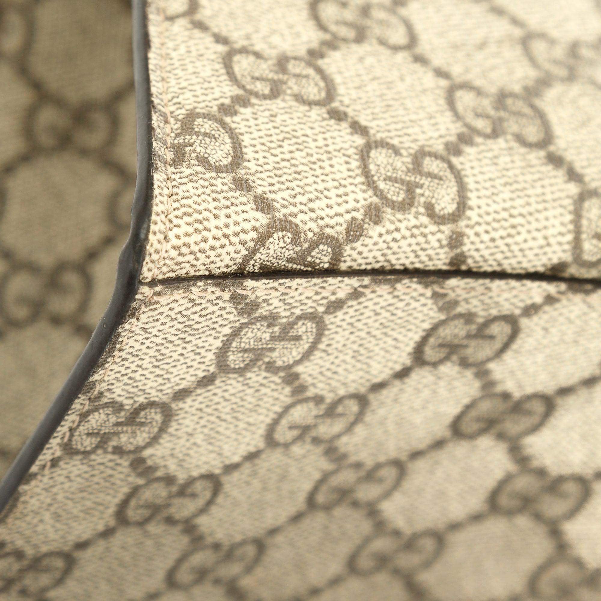 Gucci X Balenciaga The Hacker Project GG Supreme Hourglass Small Top Handle Bag