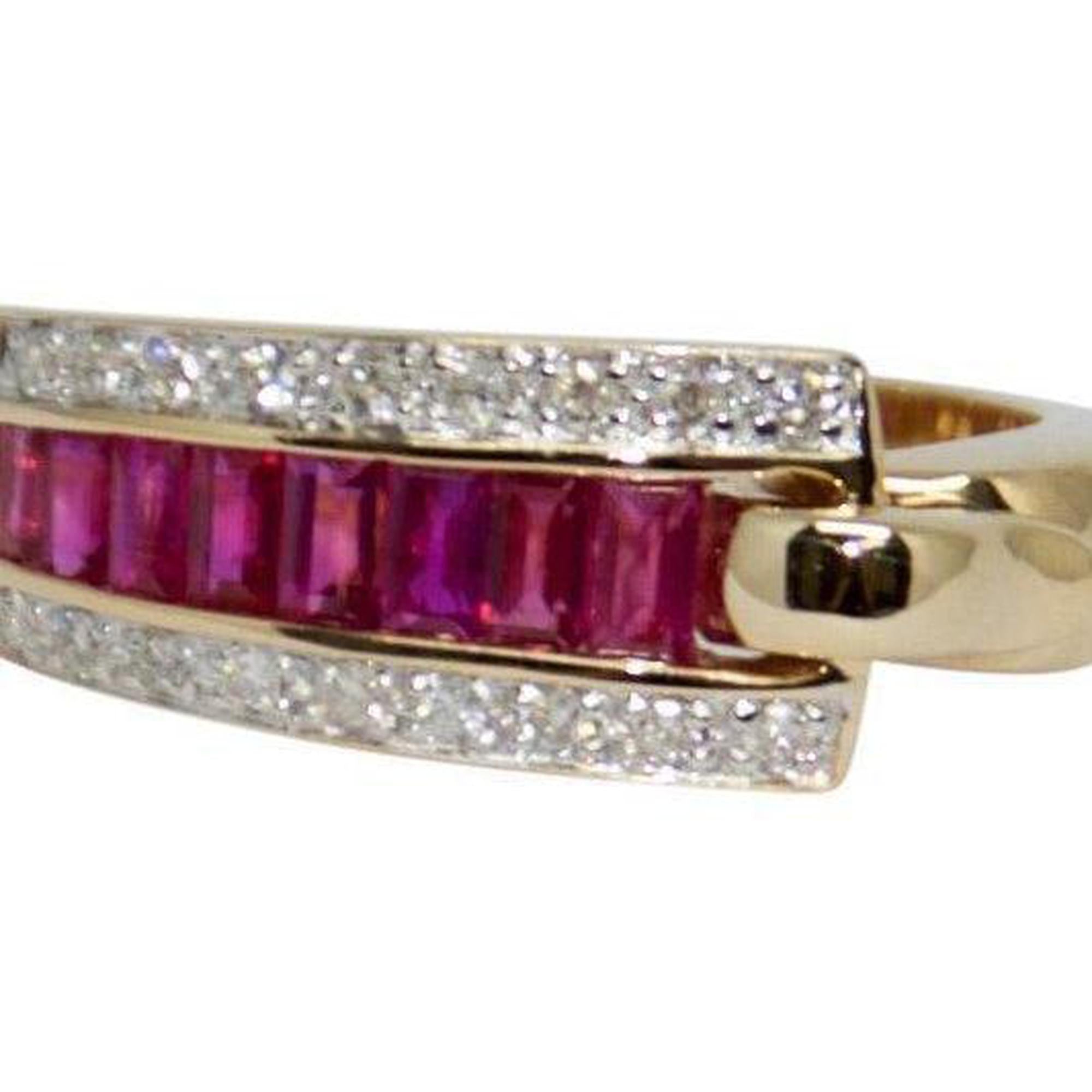 Guy Laroche Ruby and Diamond Ring