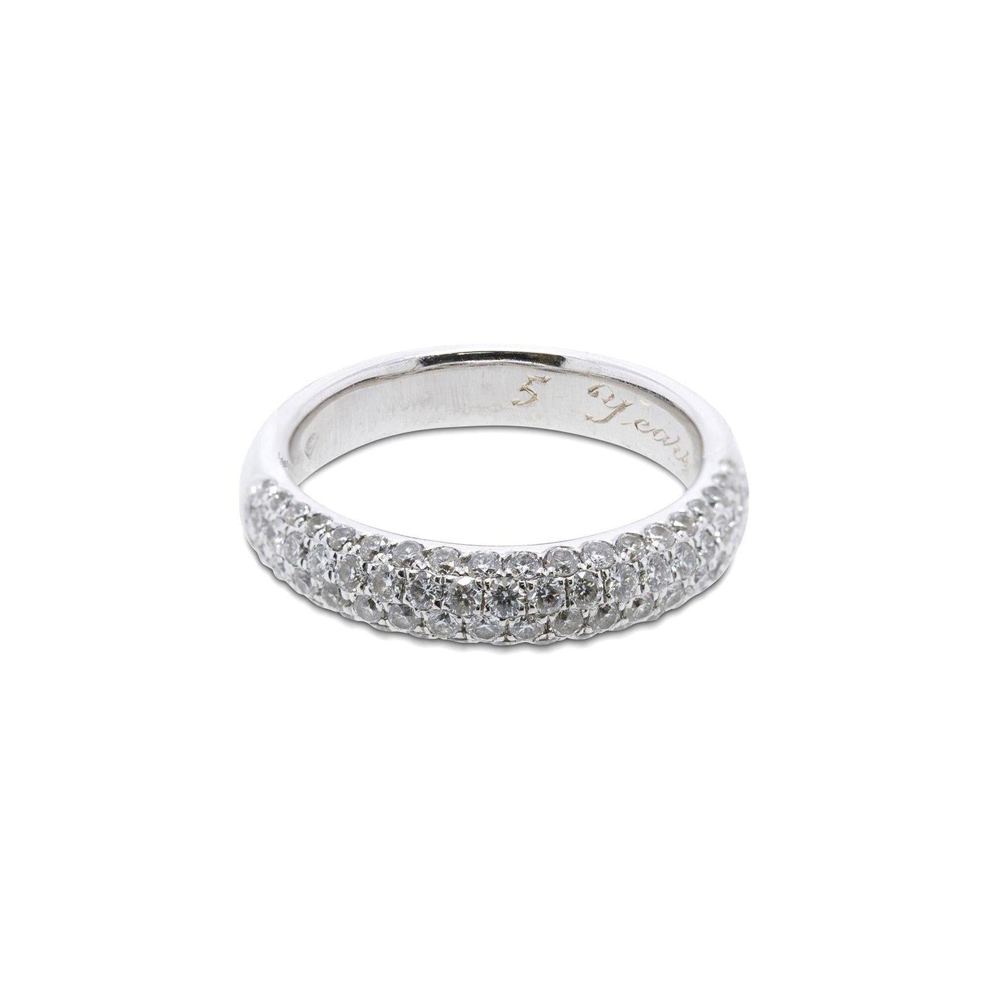 Half-Circle Diamond Band Ring