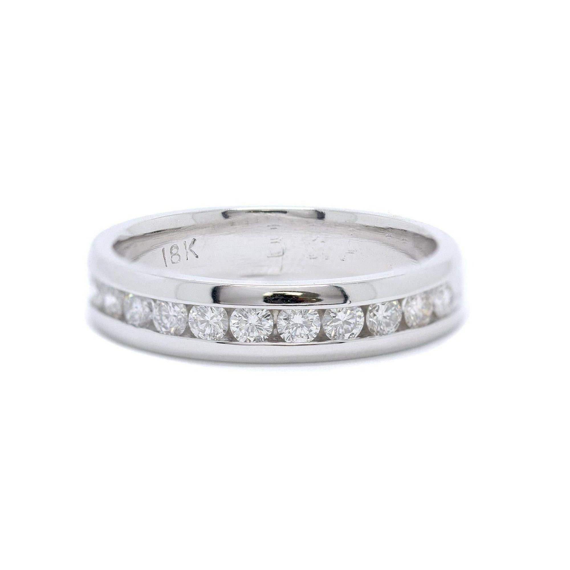 Half-Circle Diamond Band Ring