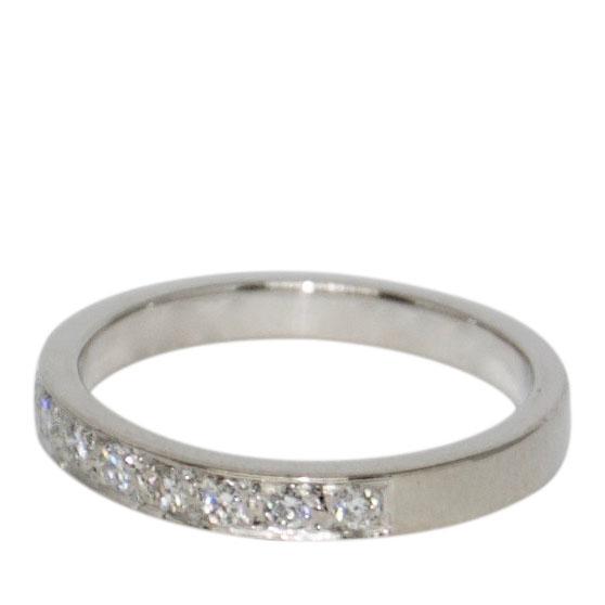 Half-Circle Diamond Wedding Band Ring