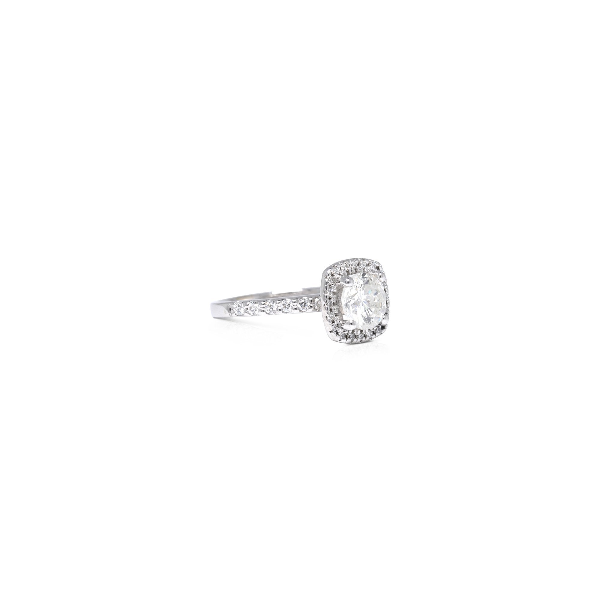 Halo Design 1.00 ct. Round Diamond Engagement Ring