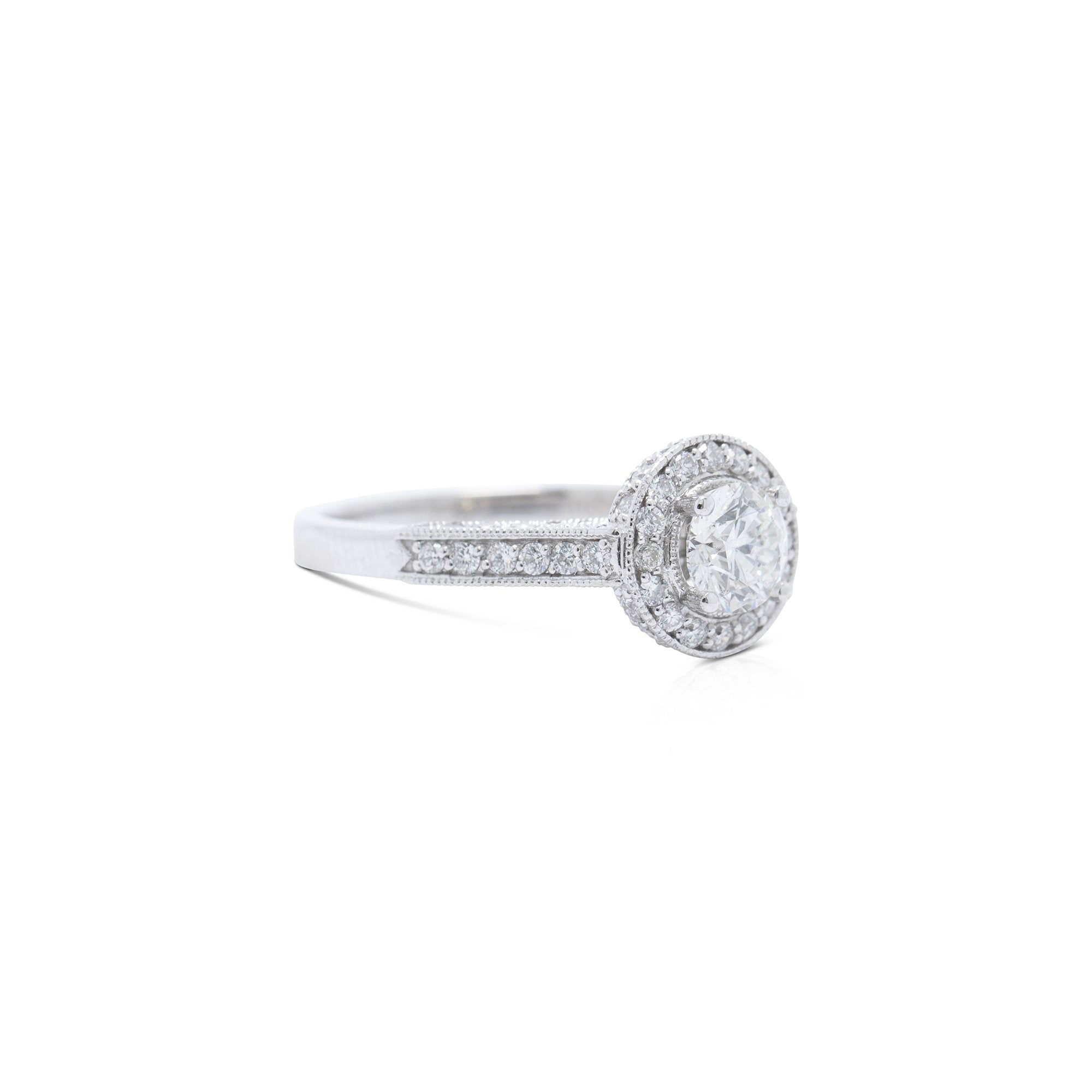 Halo Design Diamond Engagement Ring