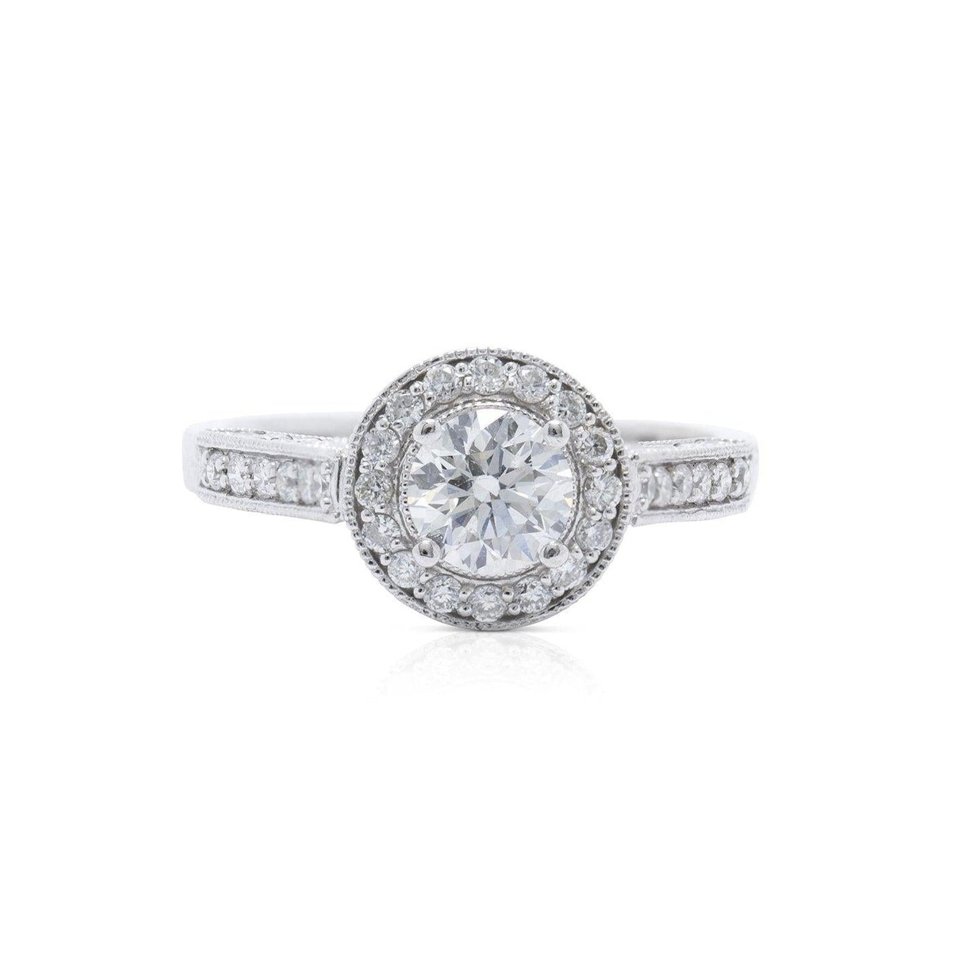 Halo Design Diamond Engagement Ring