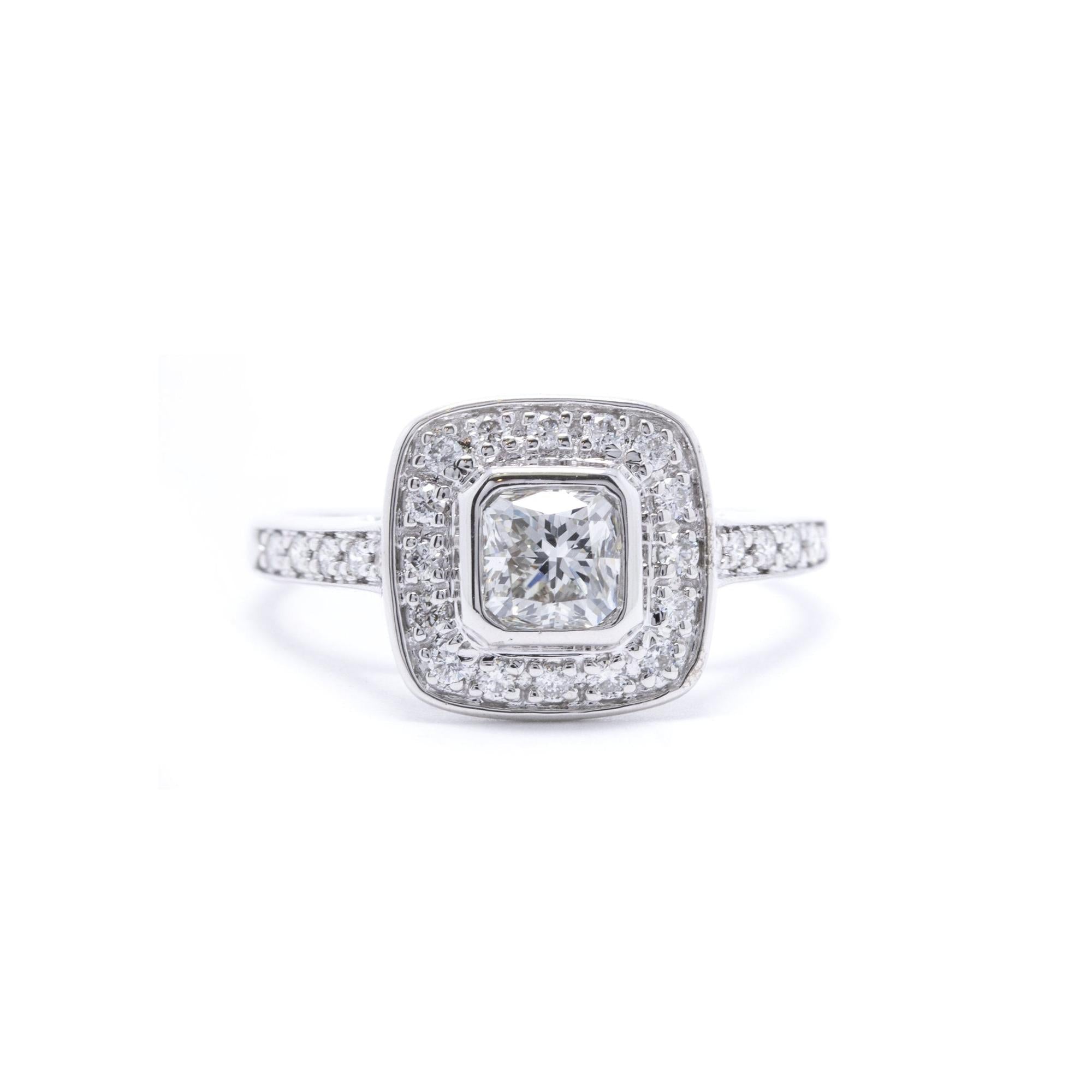 Halo Design Diamond Engagement Ring