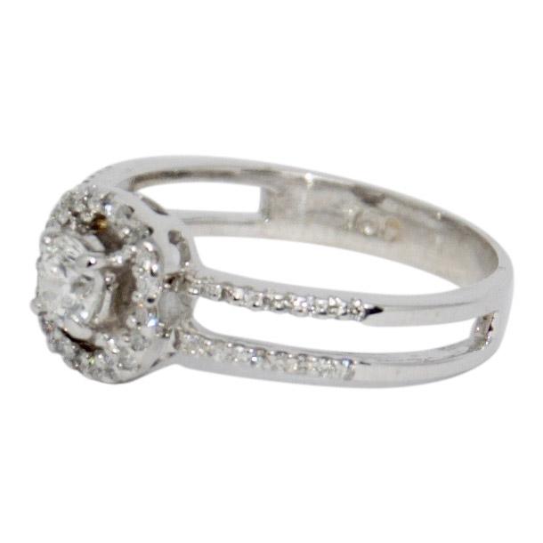 Halo Diamond Engagement Ring