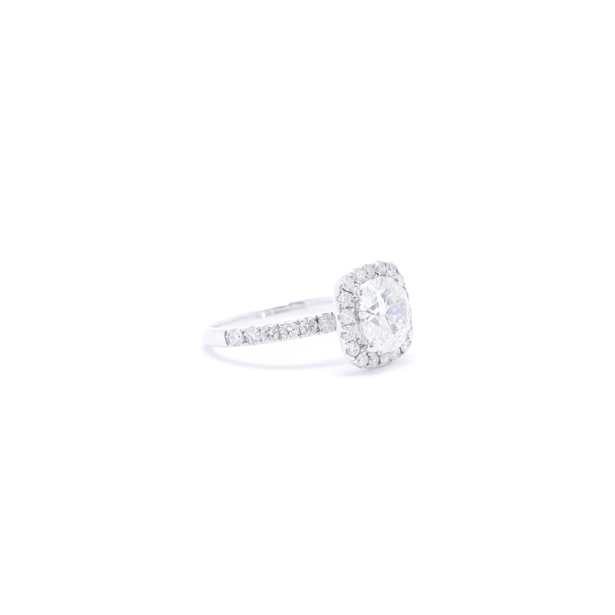 Halo Diamond Engagement Ring