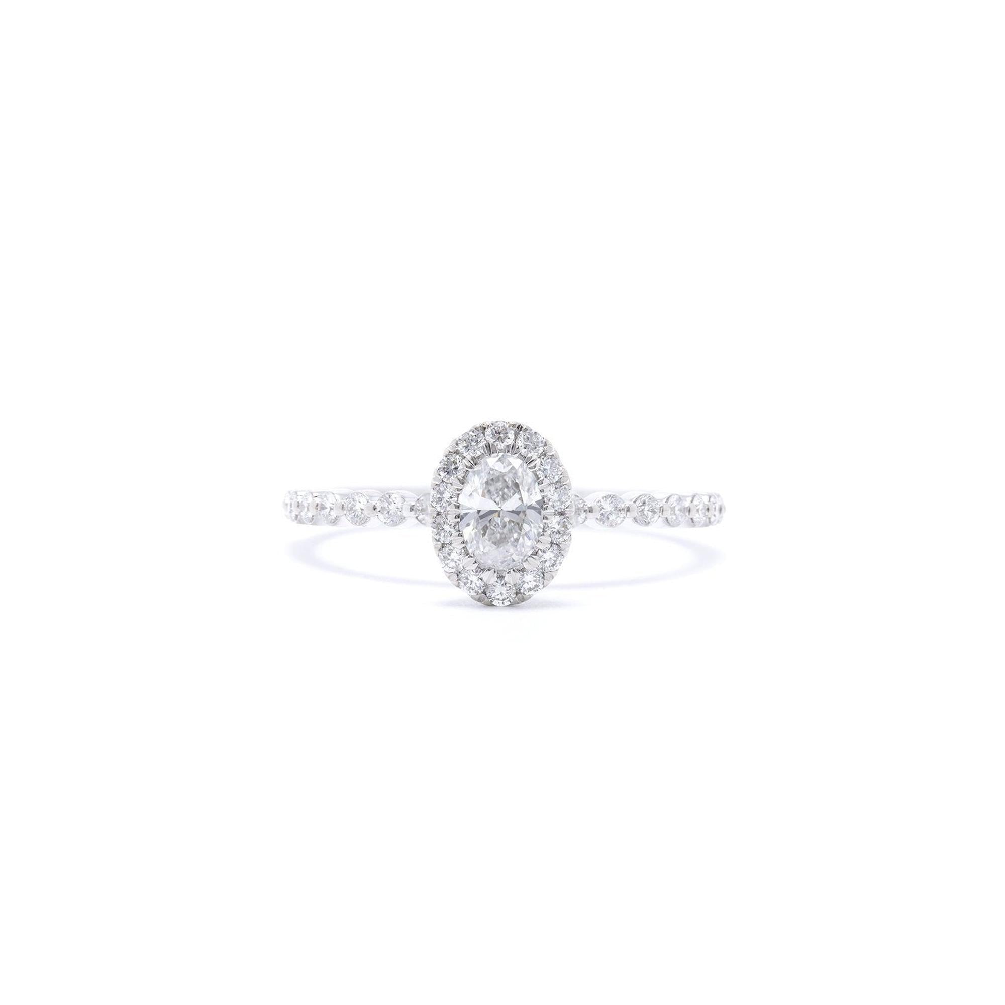 Halo Diamond Engagement Ring