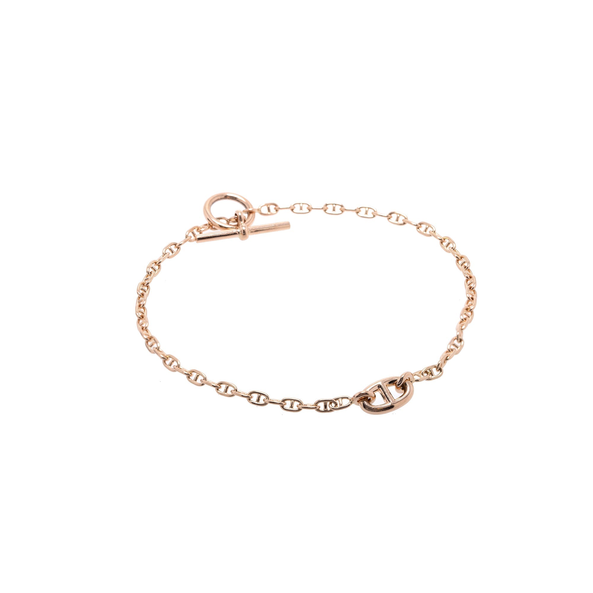 Hermes 18k Rose Gold New Farandole Bracelet, Very Small Model w/ Box