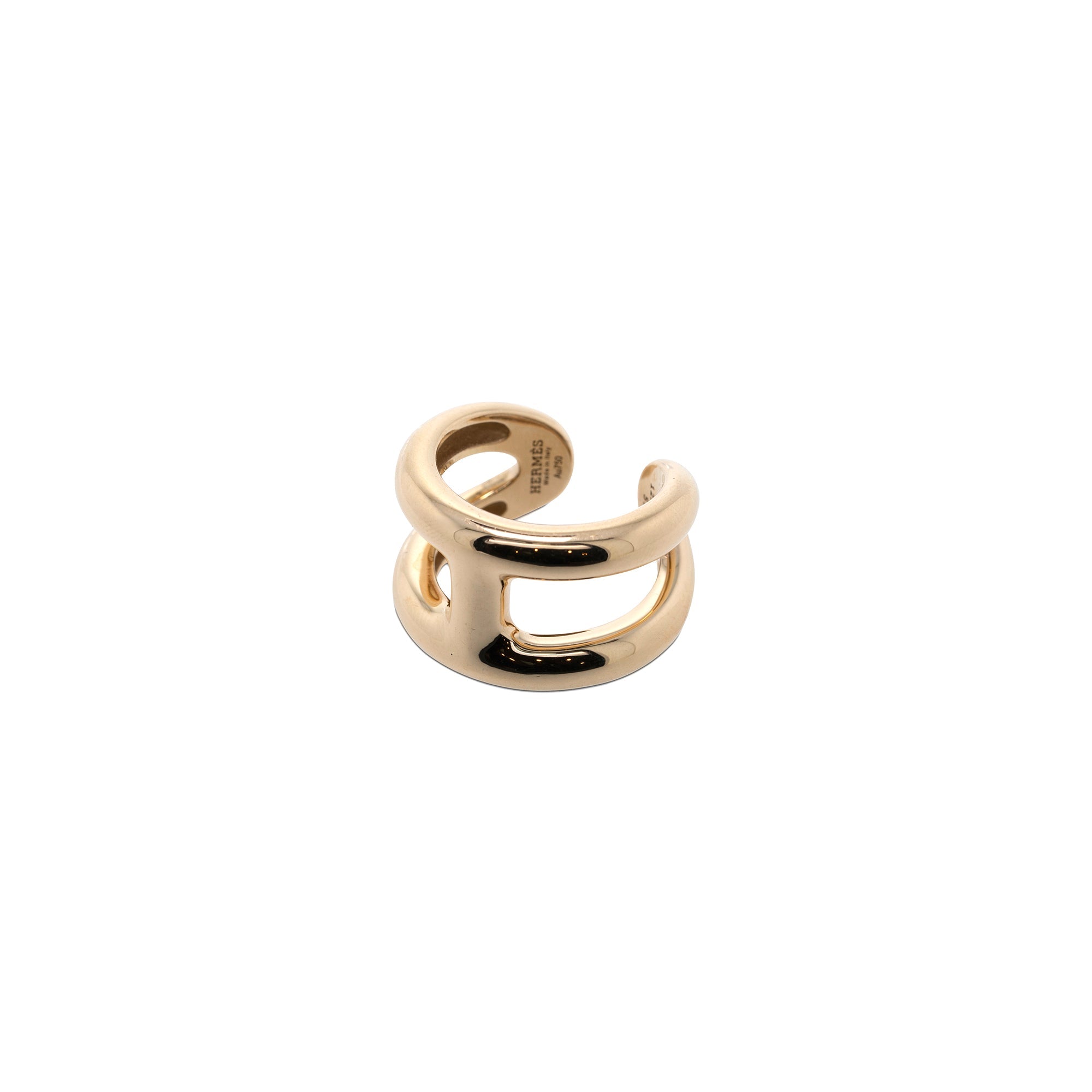 Hermes 18k Yellow Gold Osmose Ring